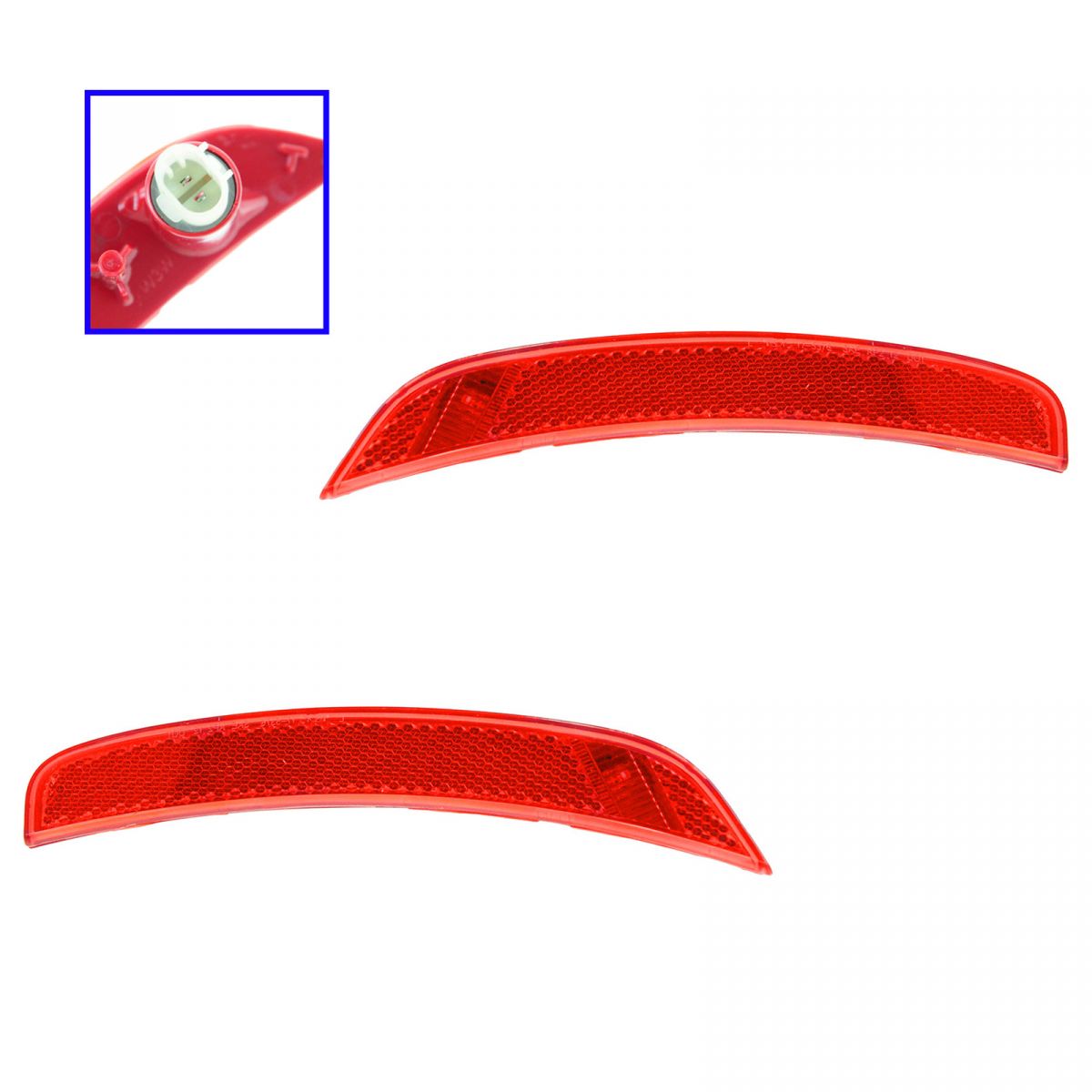 Side Markers Lights Rear Left & Right Pair Set for 1213 Fiat 500 Pop