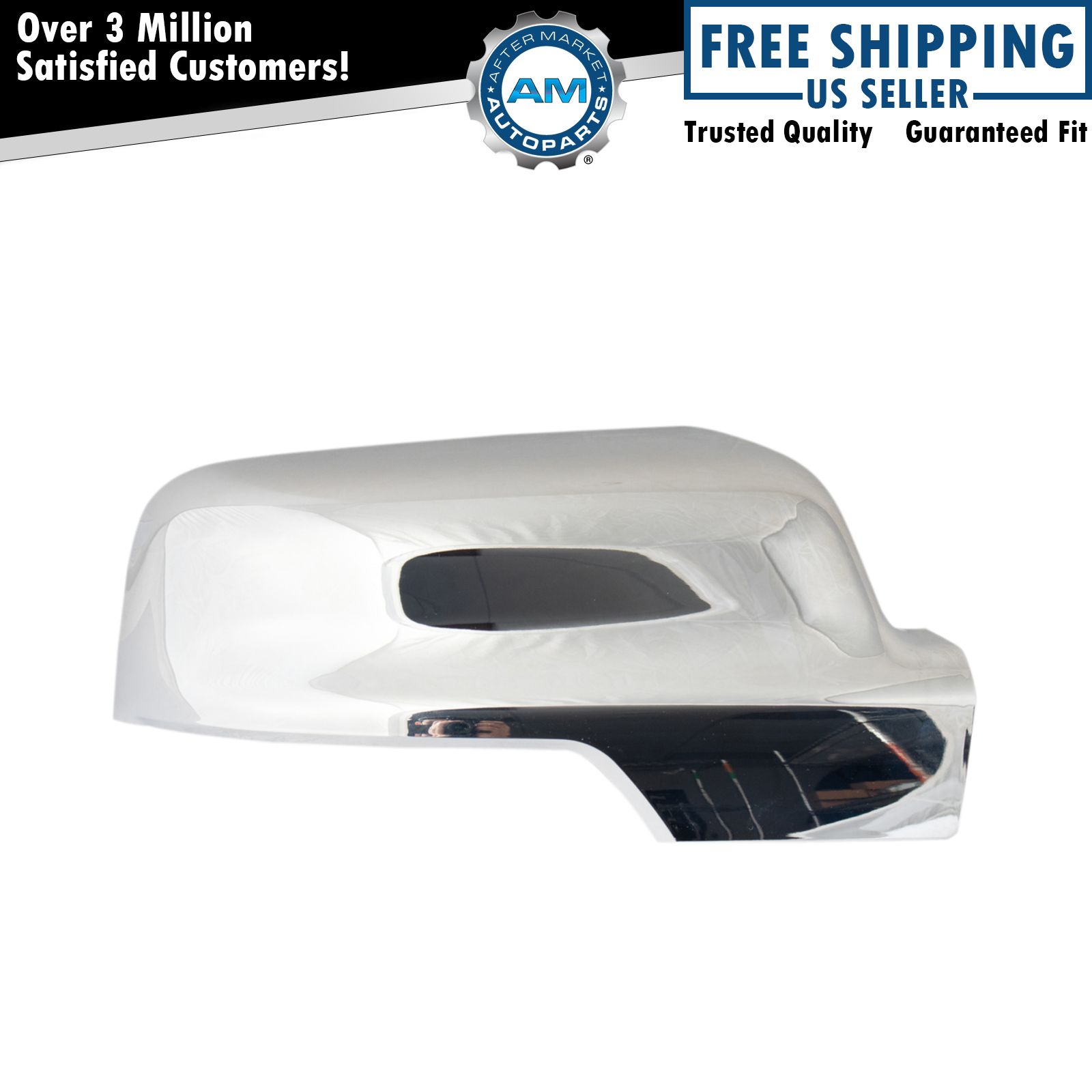 Exterior Mirror Cap Cover Turn Signal Chrome RH Passenger Side for Ram 1500