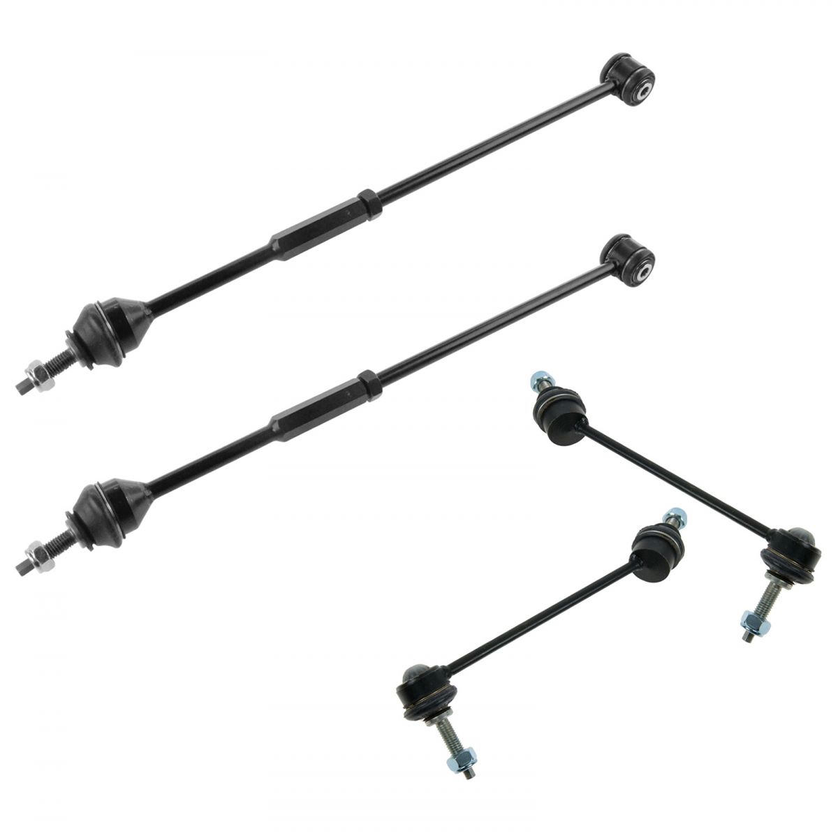 4 Piece Rear Steering & Suspension Kit Torque Tie Rod Ends Sway Bar End