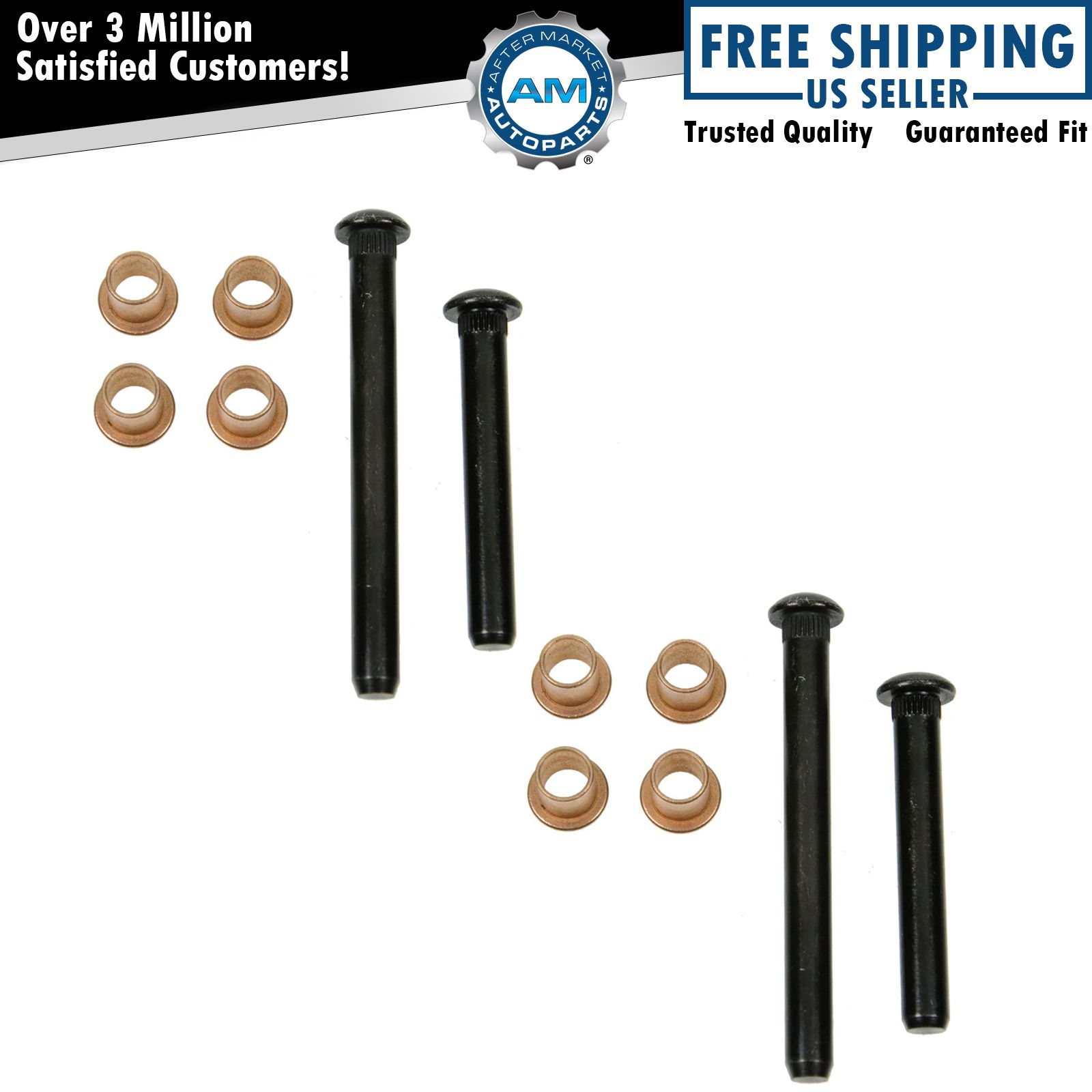 Dorman Door Hinge Pin & Bushing Kit Set (4 Pins & 8 Bushings) for Chrysler Dodge