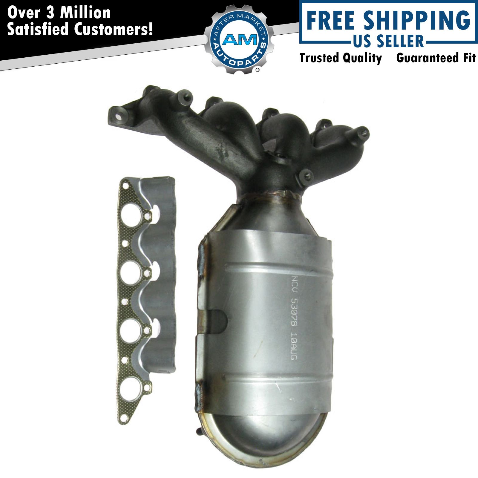 Exhaust Manifold w/ Catalytic Converter & Gasket Kit for 00-02 Accent 1.5L