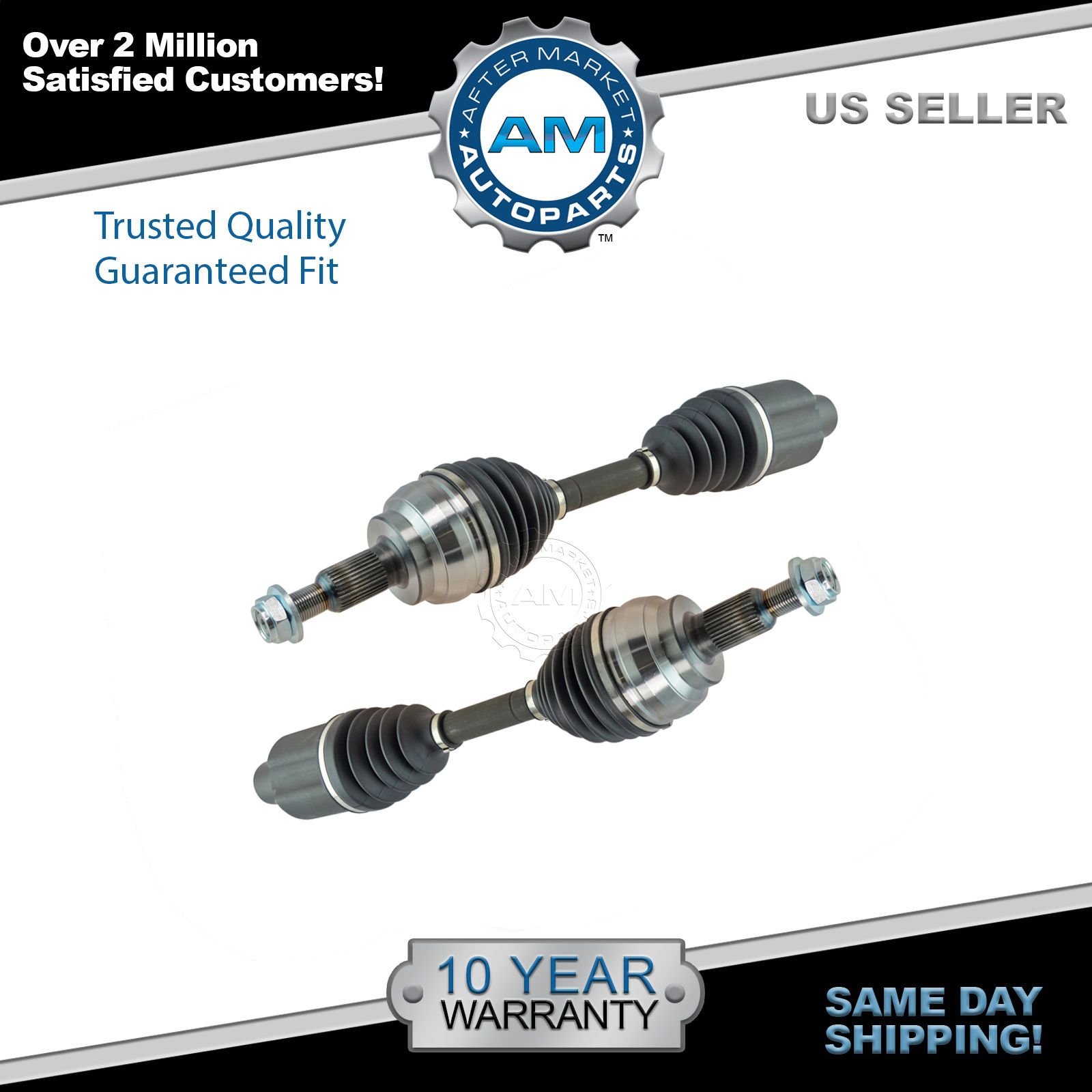 Front CV Axle Shaft Joint LH RH Kit Pair Set of 2 for Dodge Ram 1500