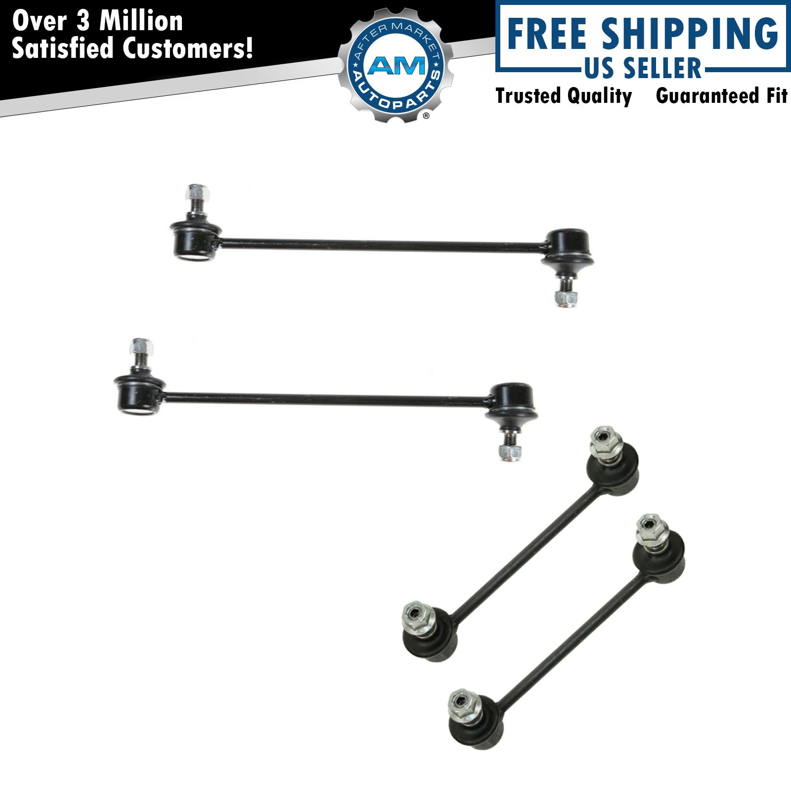 Anti Sway Bar Stabilizer Link Kit LH RH Front Rear Set of 4 for Mazda Protege