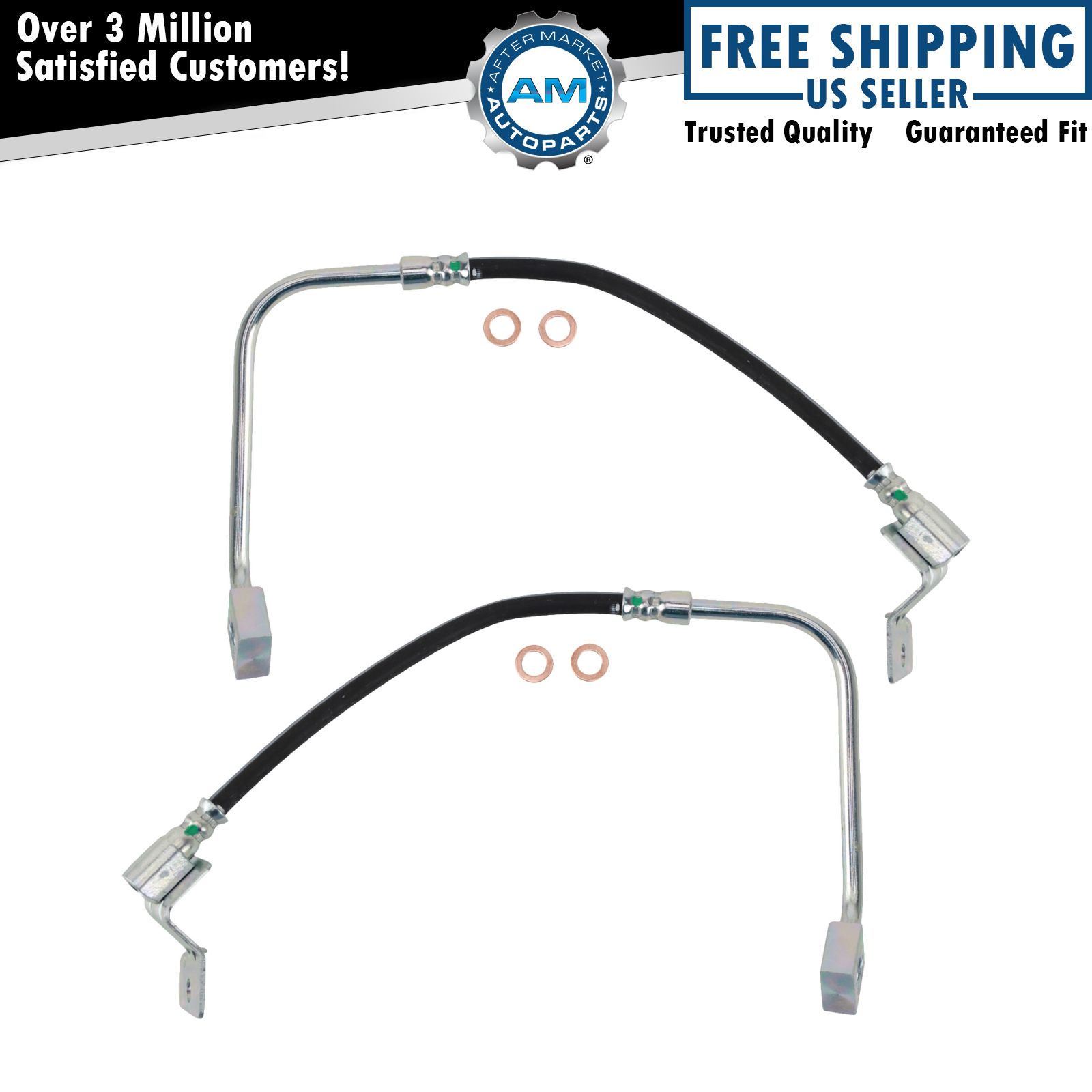 Rear Brake Hose Set Fits 02-05 Ford Explorer 03-05 Lincoln Aviator Mountaineer