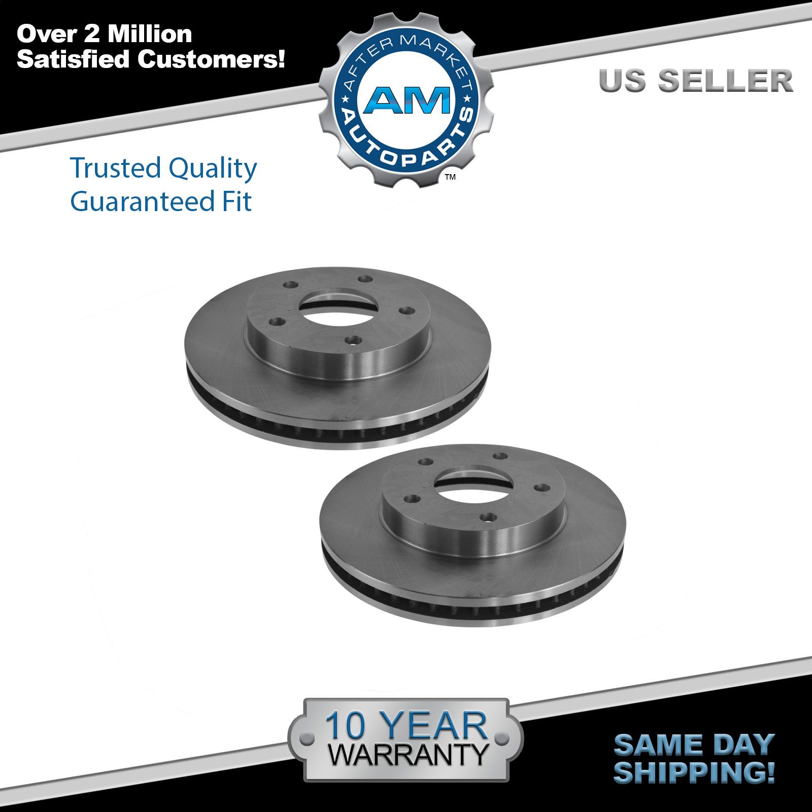 Front Brake Rotor Left & Right Pair for Chevy GMC Blazer S10 S-15