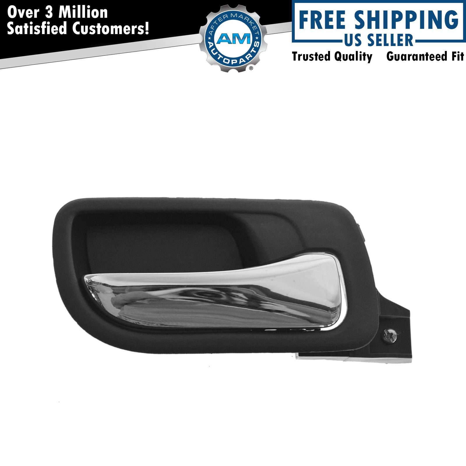 Rear Inside Black Door Handle Passenger Side Right RH for