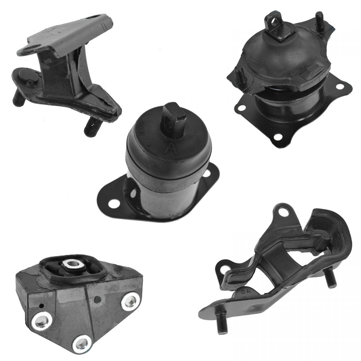 Engine & Transmission Mount Kit Set of 5 for Honda Accord 3.0L V6 New ...