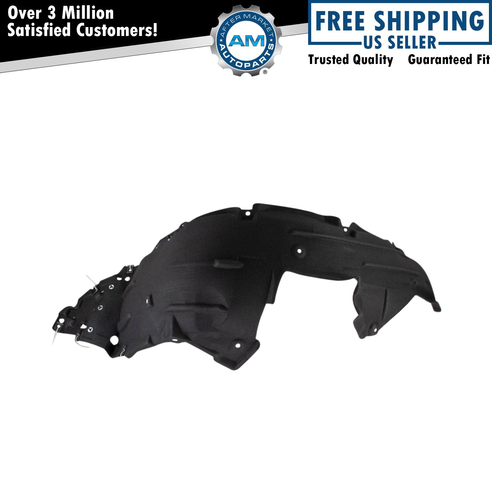 Right Inner Fender Liner Black For 2019-2022 Honda HR-V HO1249188