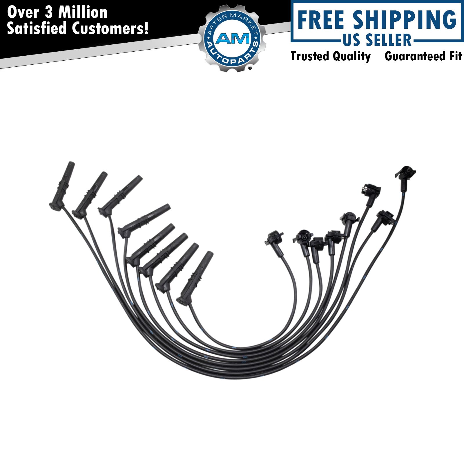 Ignition Engine Spark Plug Wire Kit Set Direct fit for Town Car Crown