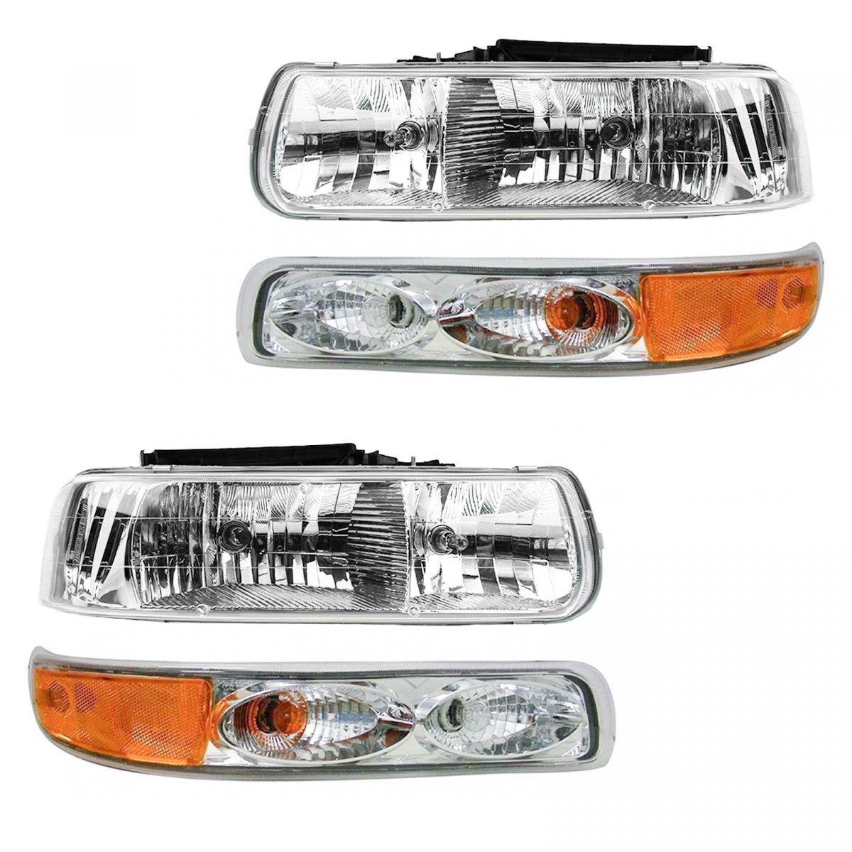 Headlights Parking Lights Performance Set Kit for Chevy Silverado