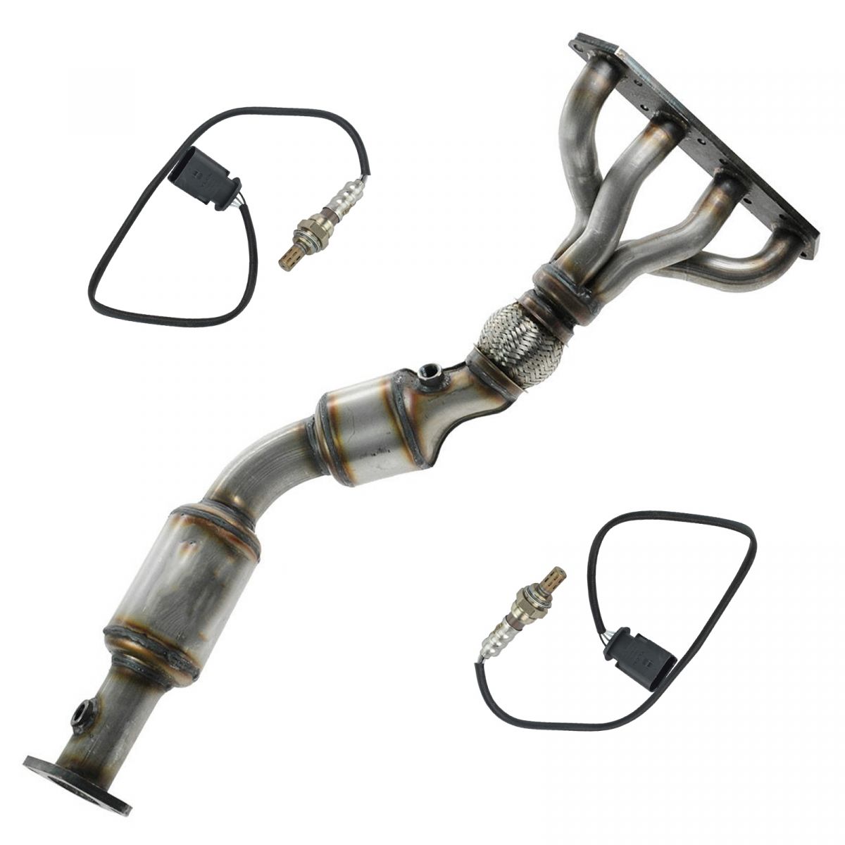 Exhaust Manifold Catalytic Converter with O2 Sensors for Mini Cooper eBay