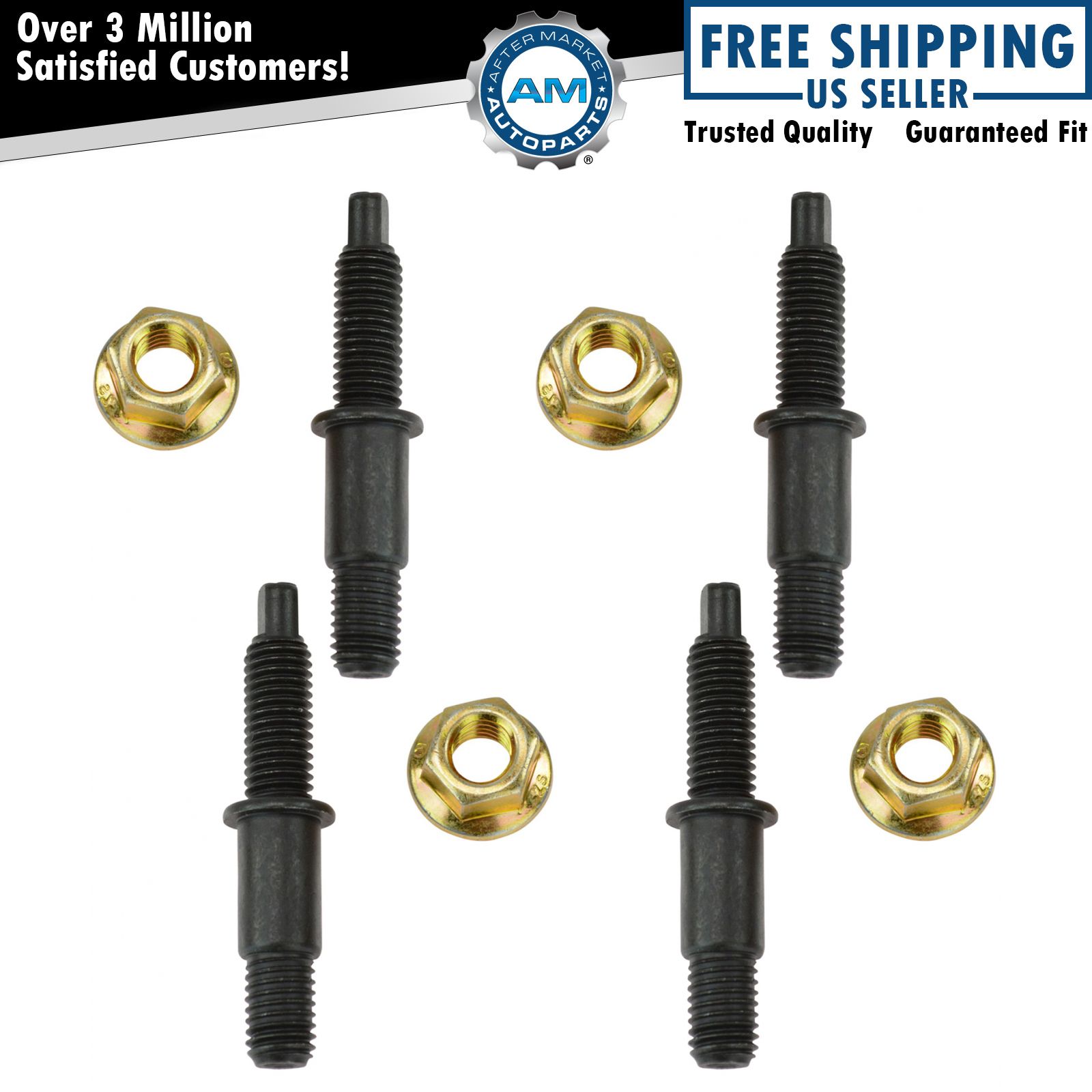 Dorman 03117 Exhaust Manifold Flange Stud & Nut Set of 4 for Ford Lincoln
