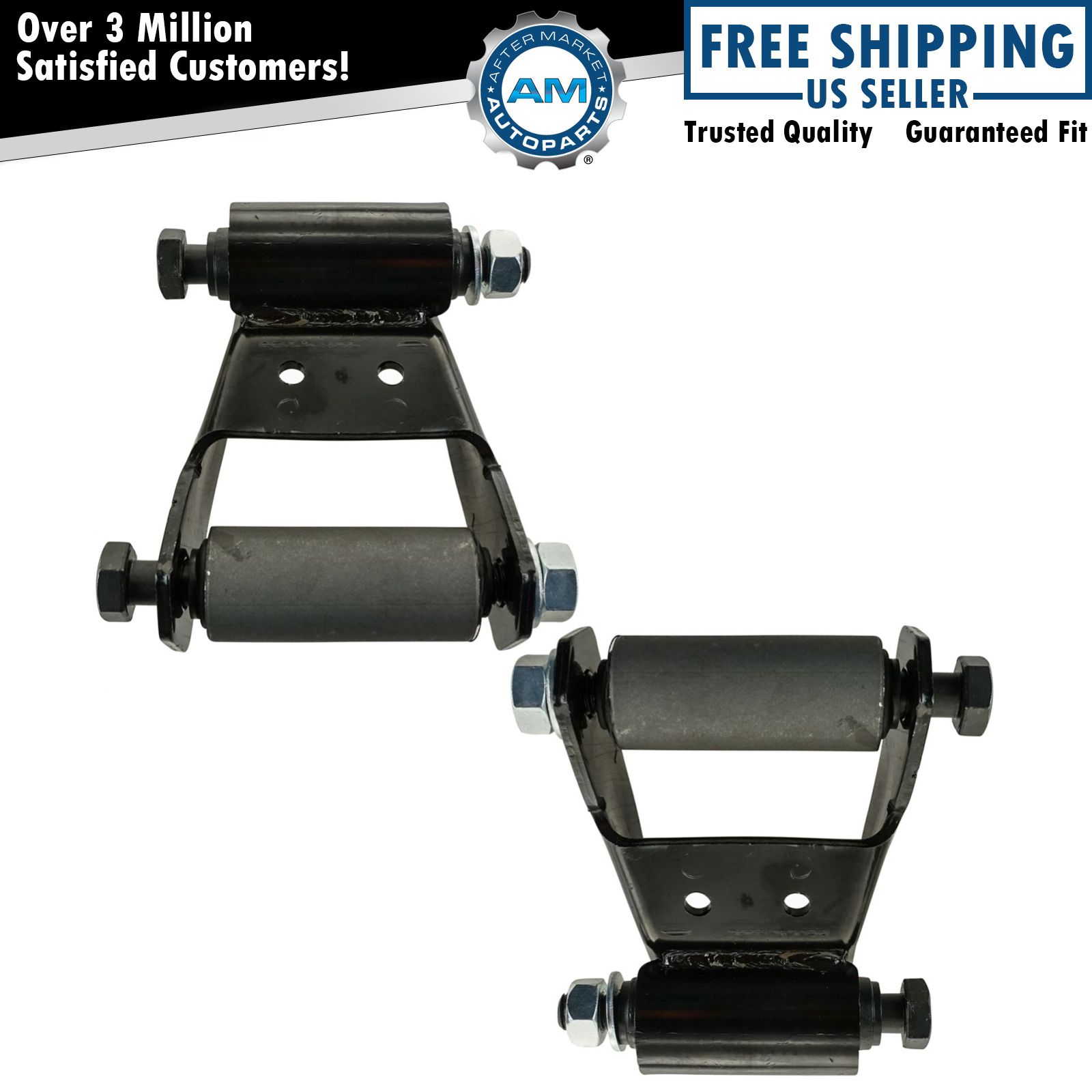 Rear Leaf Spring Shackle Repair Kit Pair for F150 F250 Pickup Truck