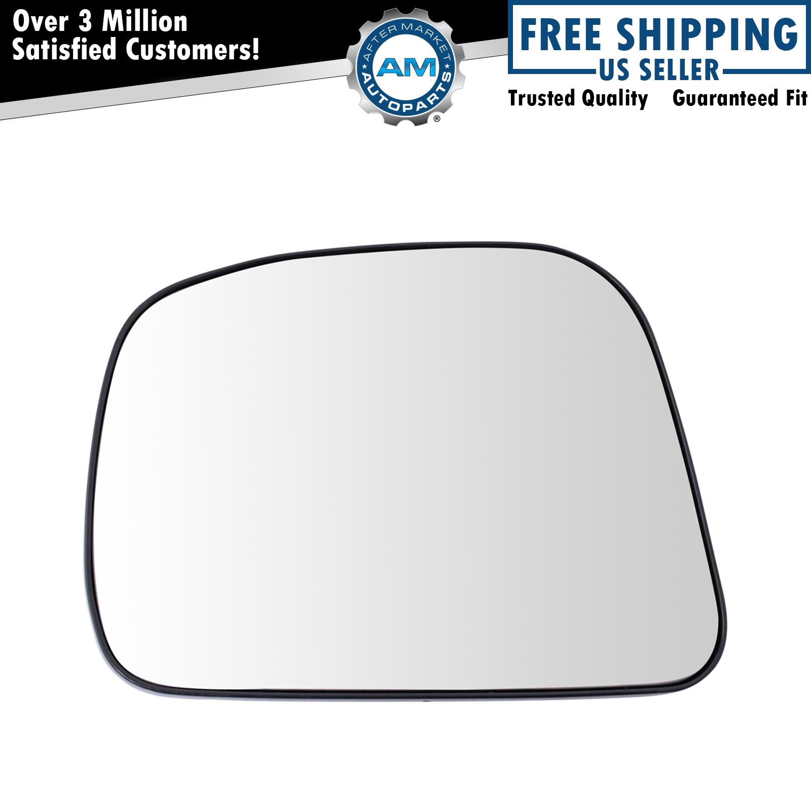 Exterior Mirror Glass w/ Backing Plate LH Diver Side for Nissan Versa