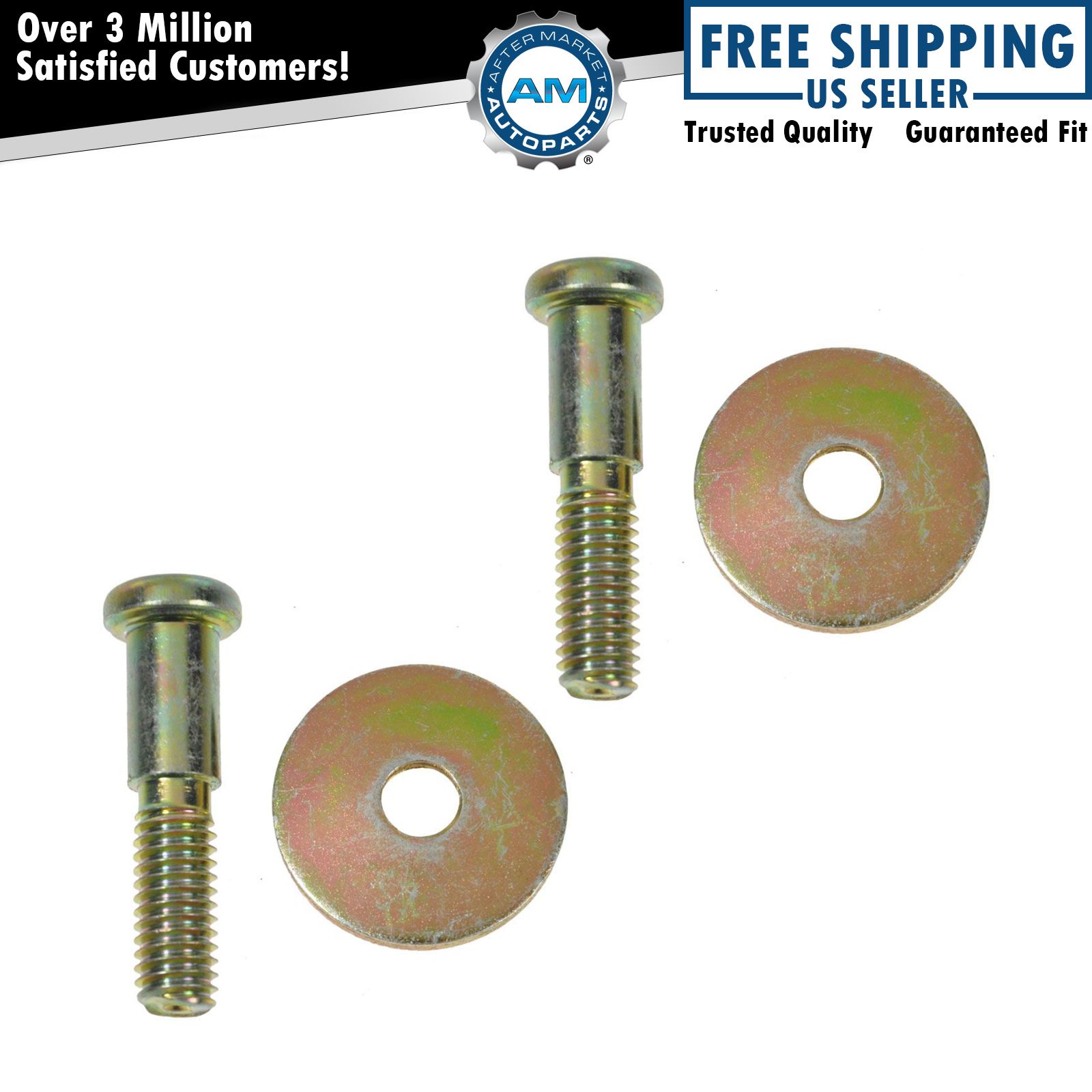 Door Striker Bolts & Washer Kits Pair Set for Buick Cadillac Chevy GMC Truck