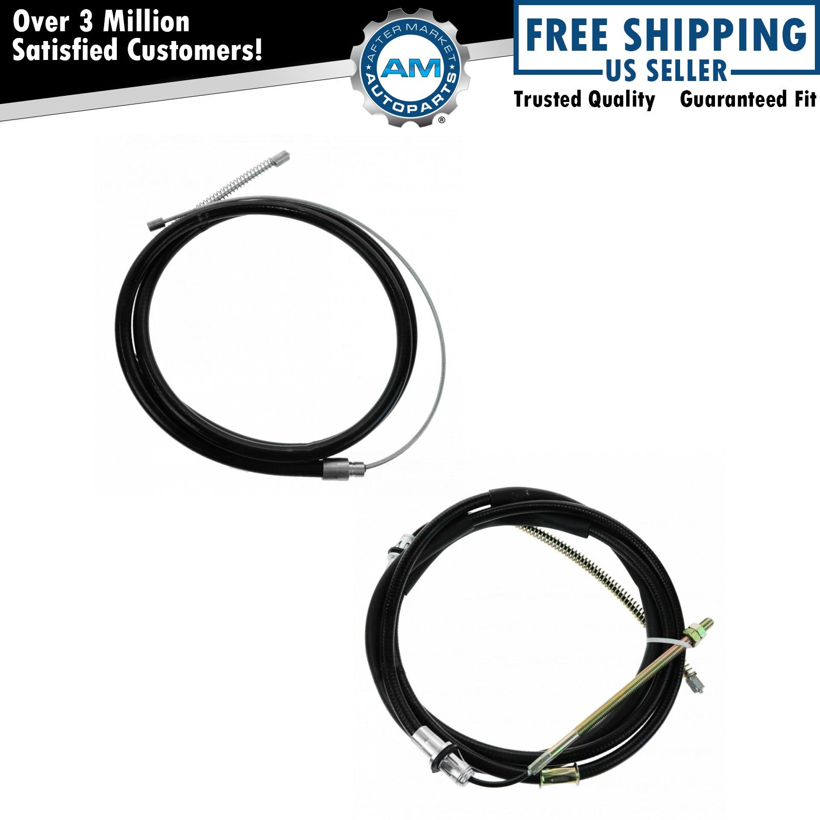 2pc Rear Parking Brake Cable Set LH & RH Sides for Chevy GMC C2500 K1500 K2500