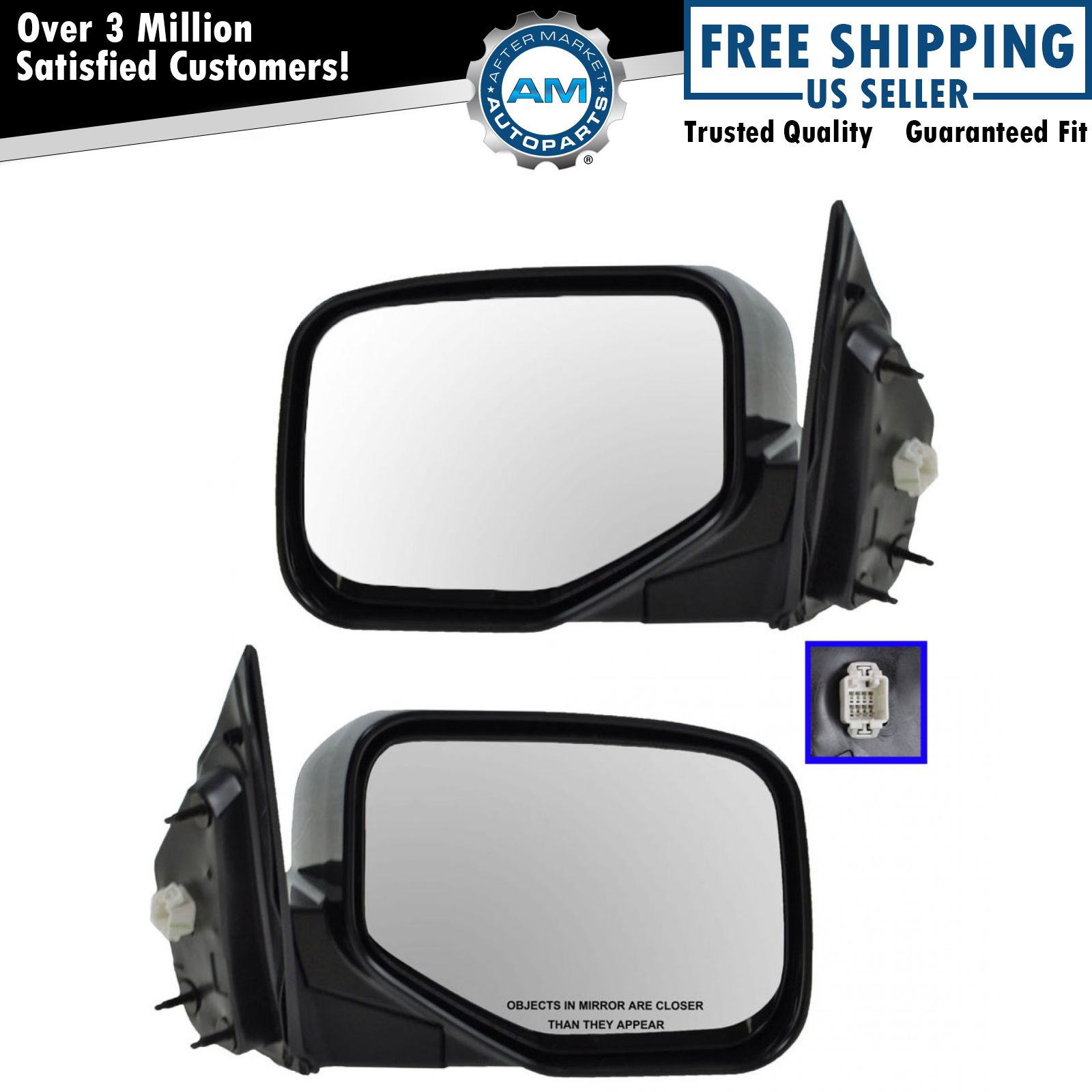 Side View Mirrors Power Folding LH & RH Pair Set for 0613 Honda Ridgeline eBay
