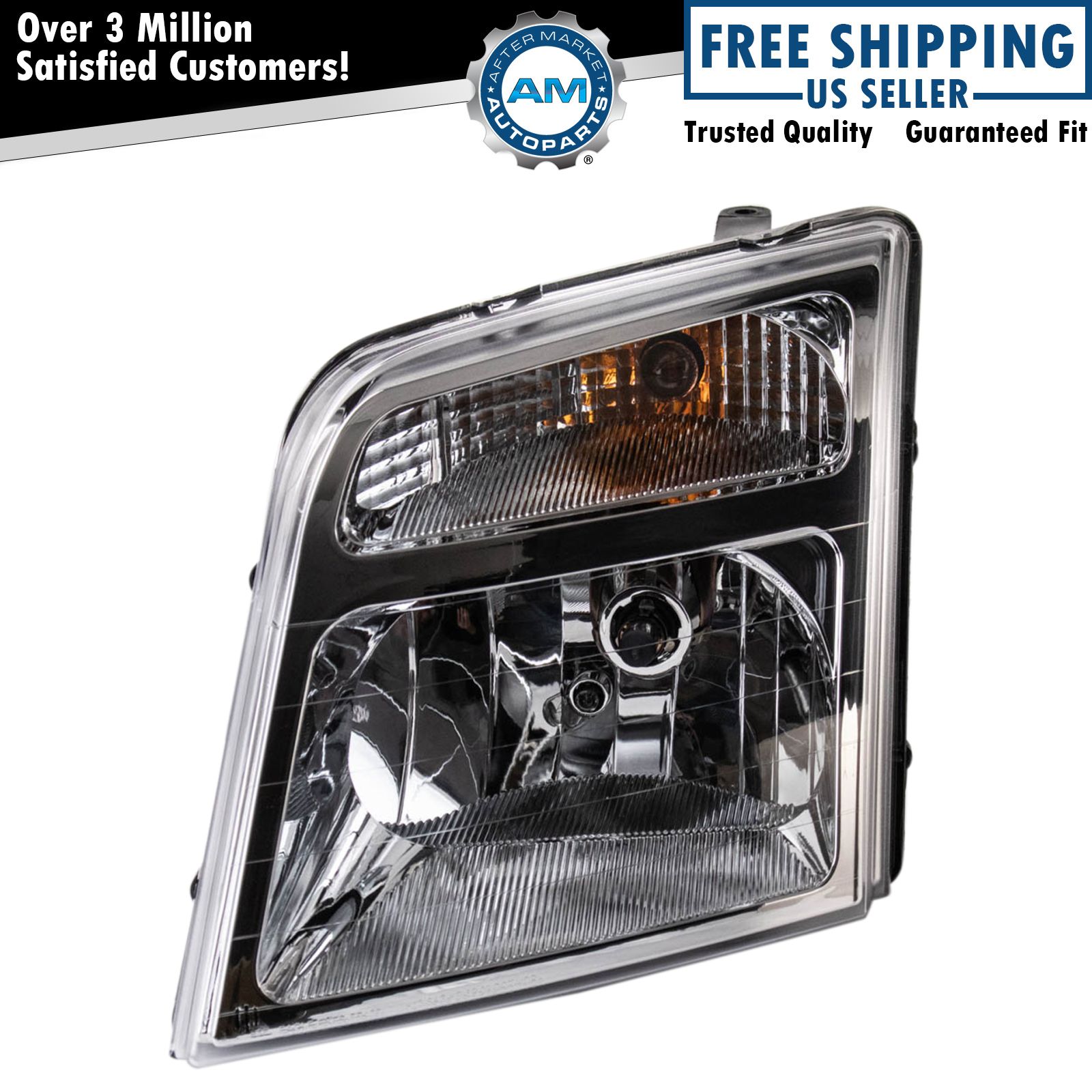 Left Headlight Assembly Halogen For 2010-2013 Ford Transit Connect FO2502296
