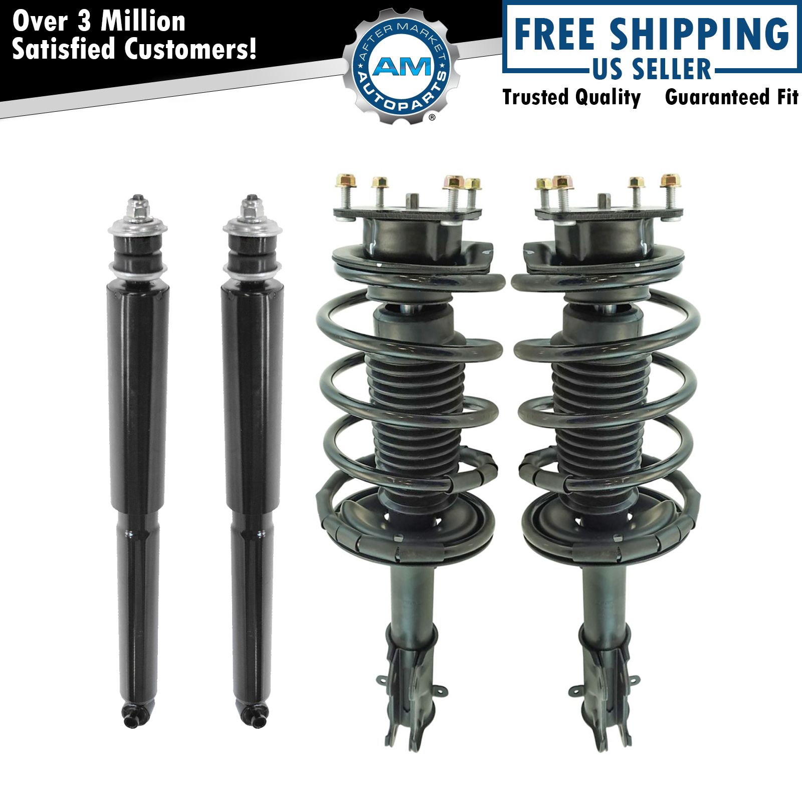 Loaded Quick Complete Strut Spring Assembly Shock Kit Set Pc Front Rear EBay