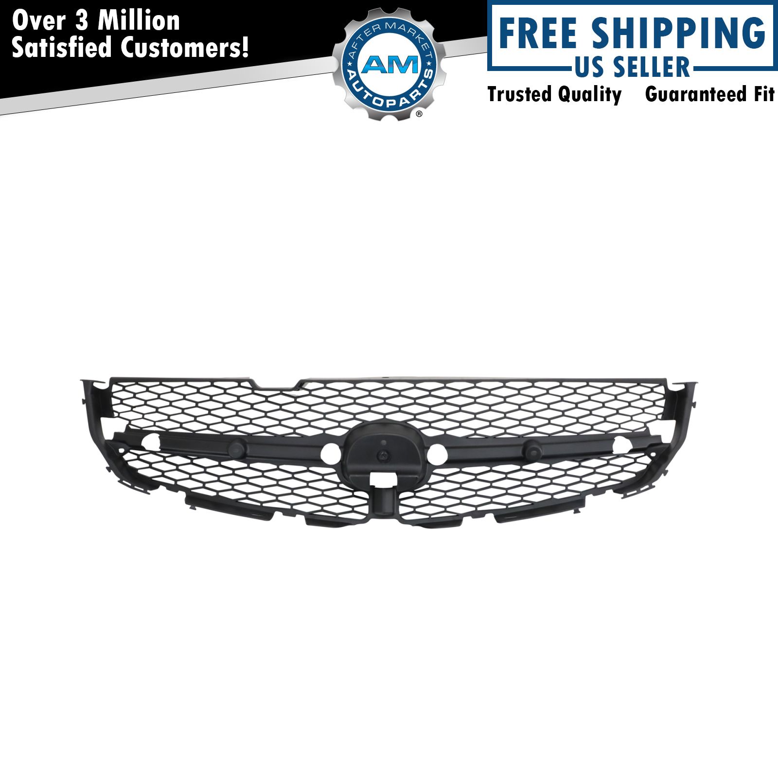 Grille Grill Insert Assembly Black Front For 01-03 Acura MDX