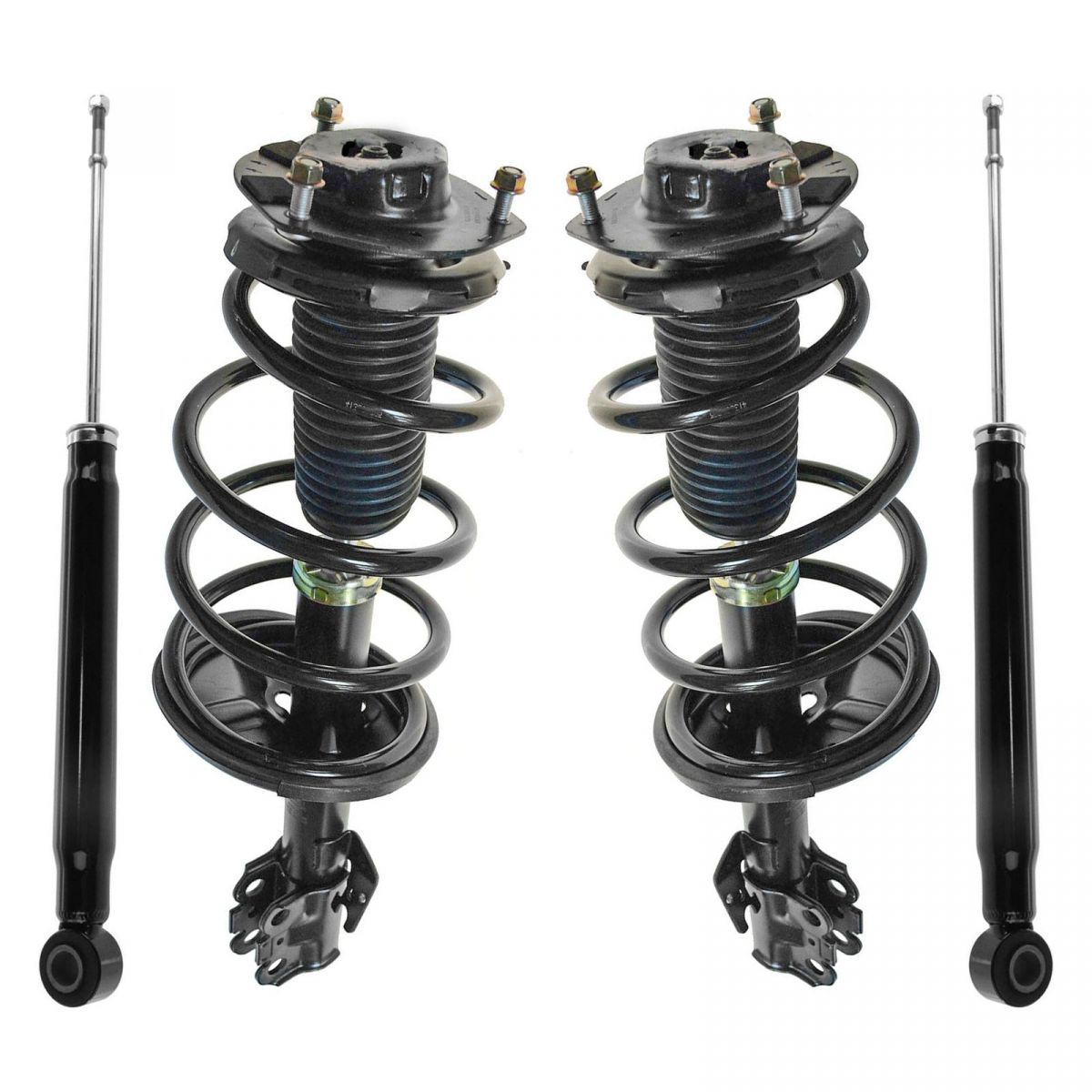 Complete Quick Loaded Strut Spring Assembly Shock Absorber Kit Set 4pc