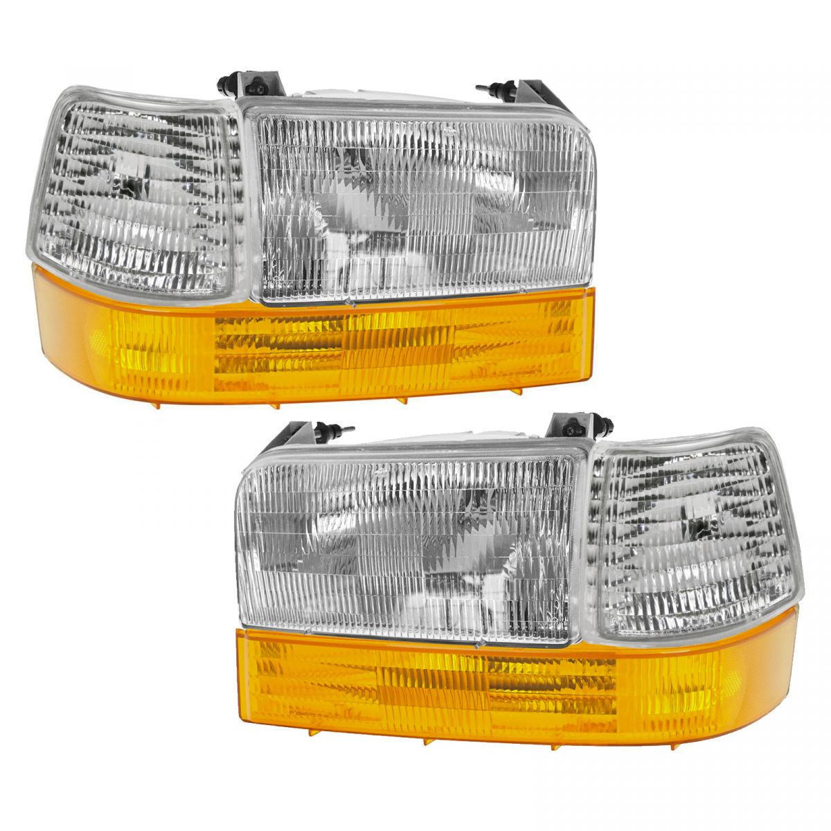 Headlights & Parking Corner Lights Left & Right Pair Set for Ford Truck
