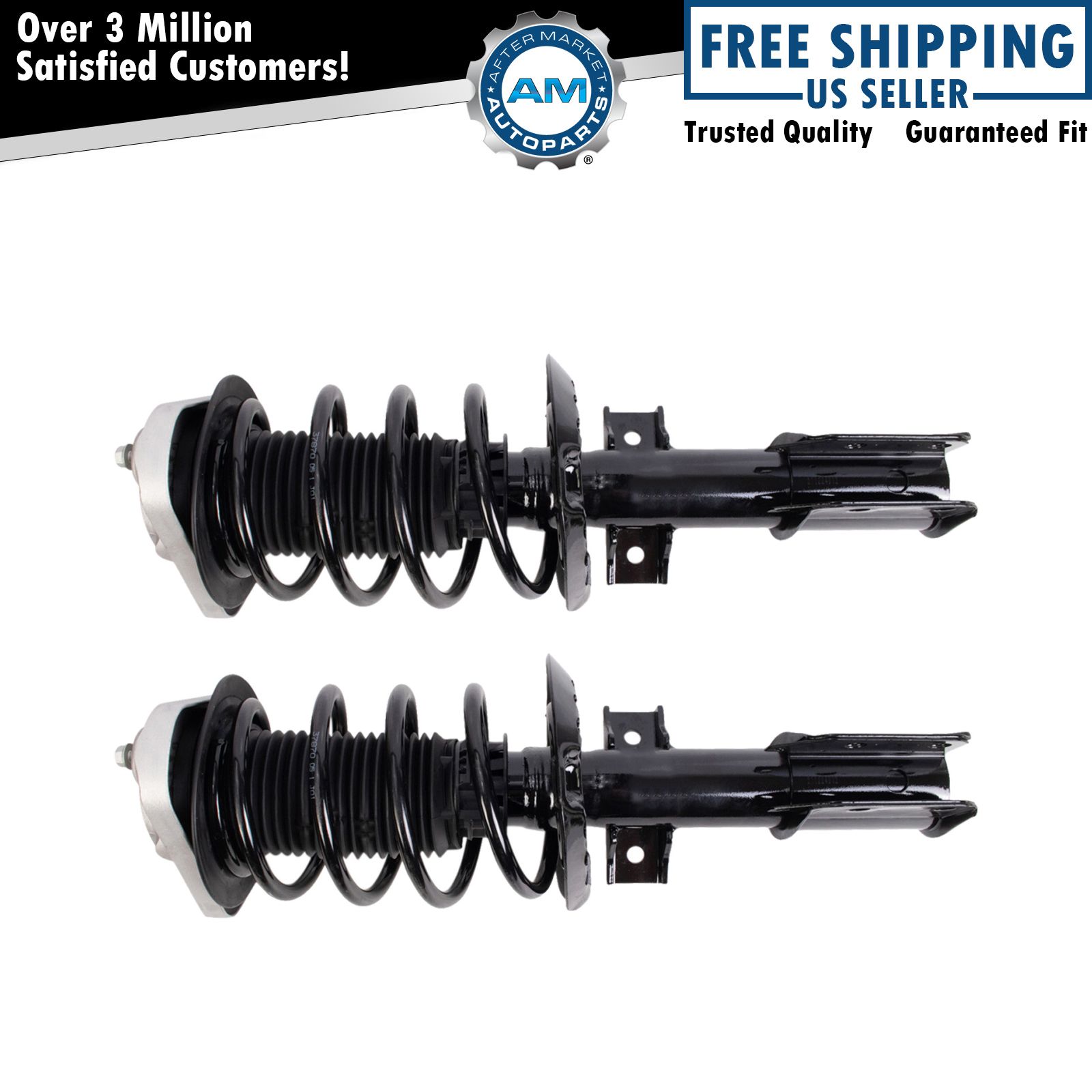 Front Loaded Complete Strut Spring Assembly Pair for MB E300 E350 AWD