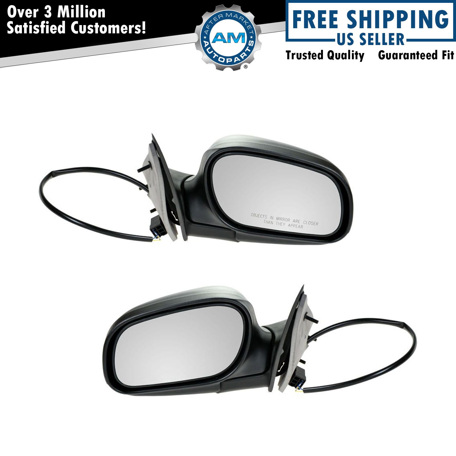 Power Side View Mirrors Pair Set for 98-11 Crown Victoria Grand Marquis