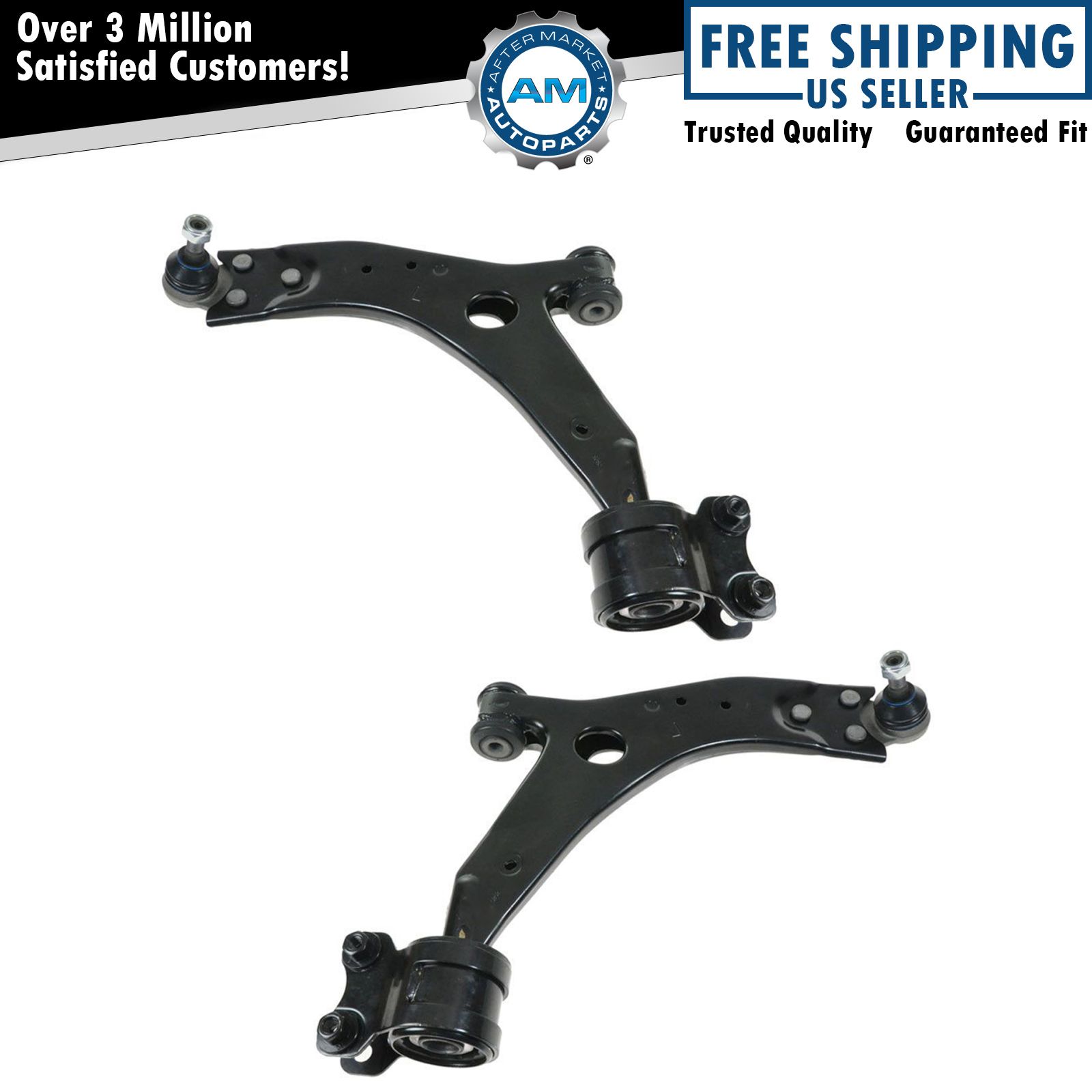 Front Lower Control Arm w/ Ball Joint LH & RH Pair Set for Volvo C70 S40 V50