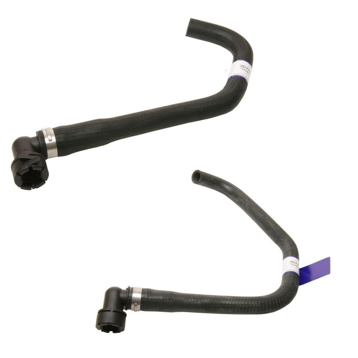 HVAC Molded Heater Hose w/ Connector Pair Set of 2 for 9905 Volvo S80