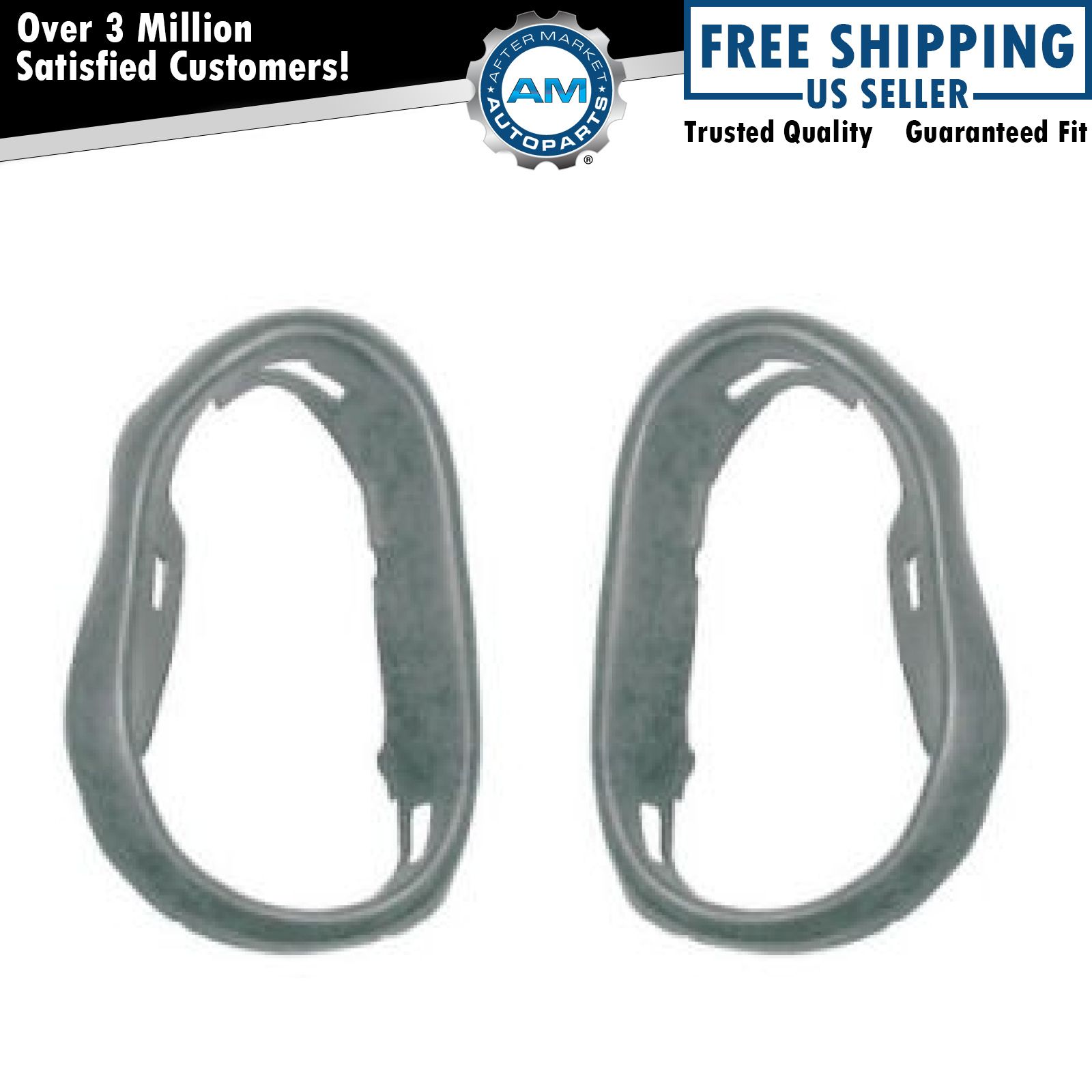 Rubber Headlights Headlamps Gasket Set Seals Pair for 95-99 Dodge Plymouth Neon