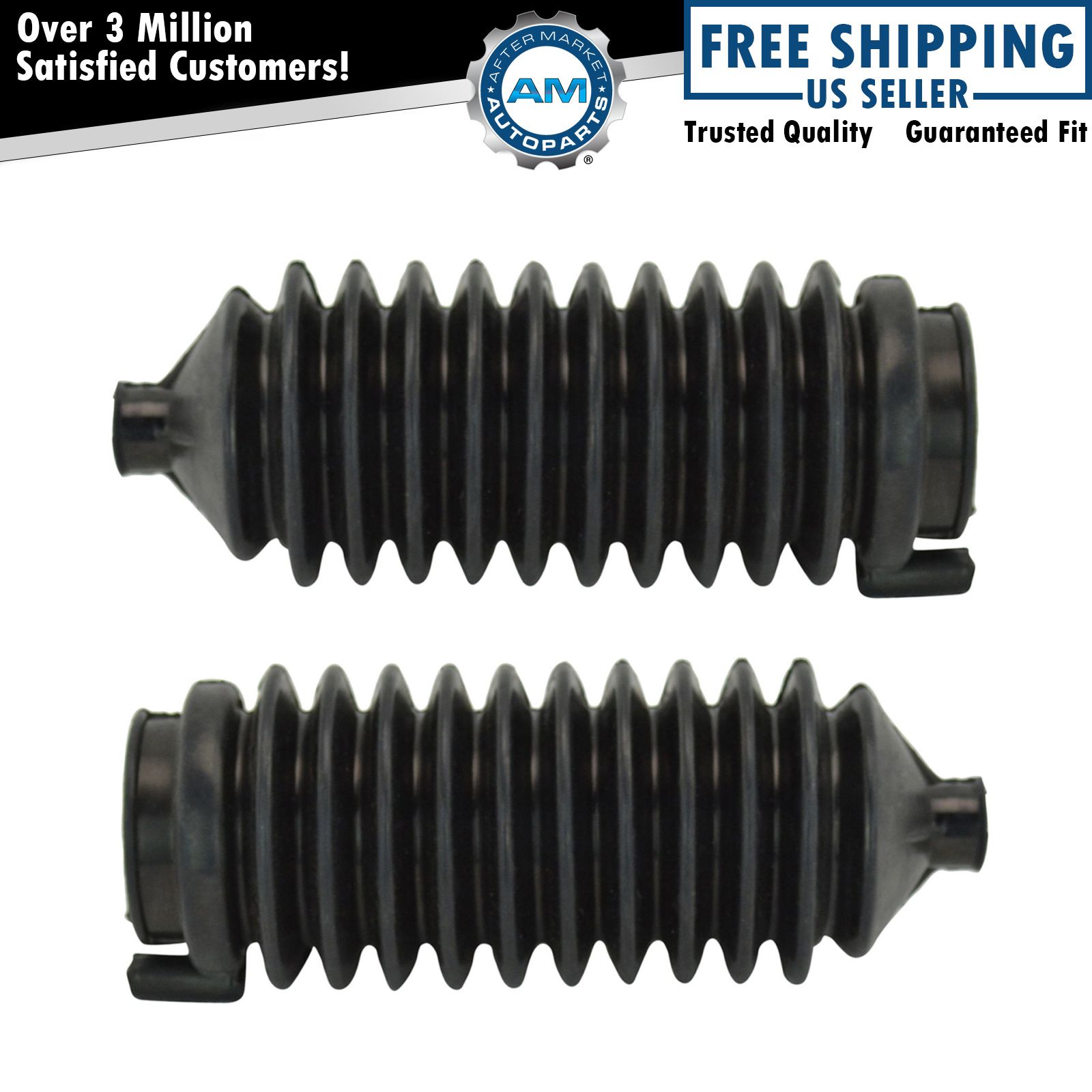 Rack Pinion Inner Tie Rod Steering Bellow Boot LH RH Pair for Chevy GMC Buick
