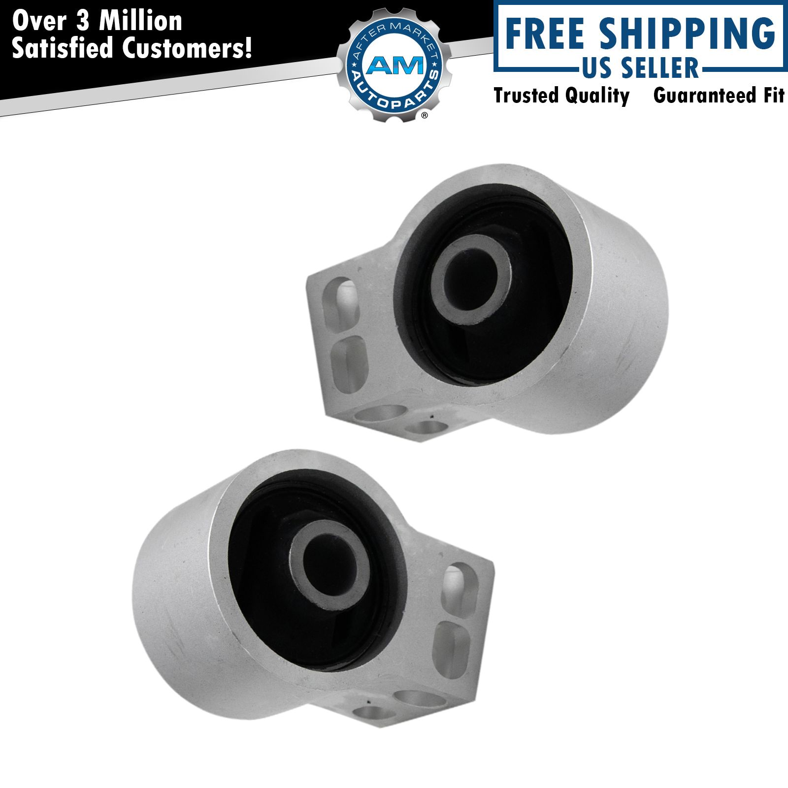 Front Lower Control Arm Rearward Bushing Bracket Pair Set 2pc for Malibu Aura G6