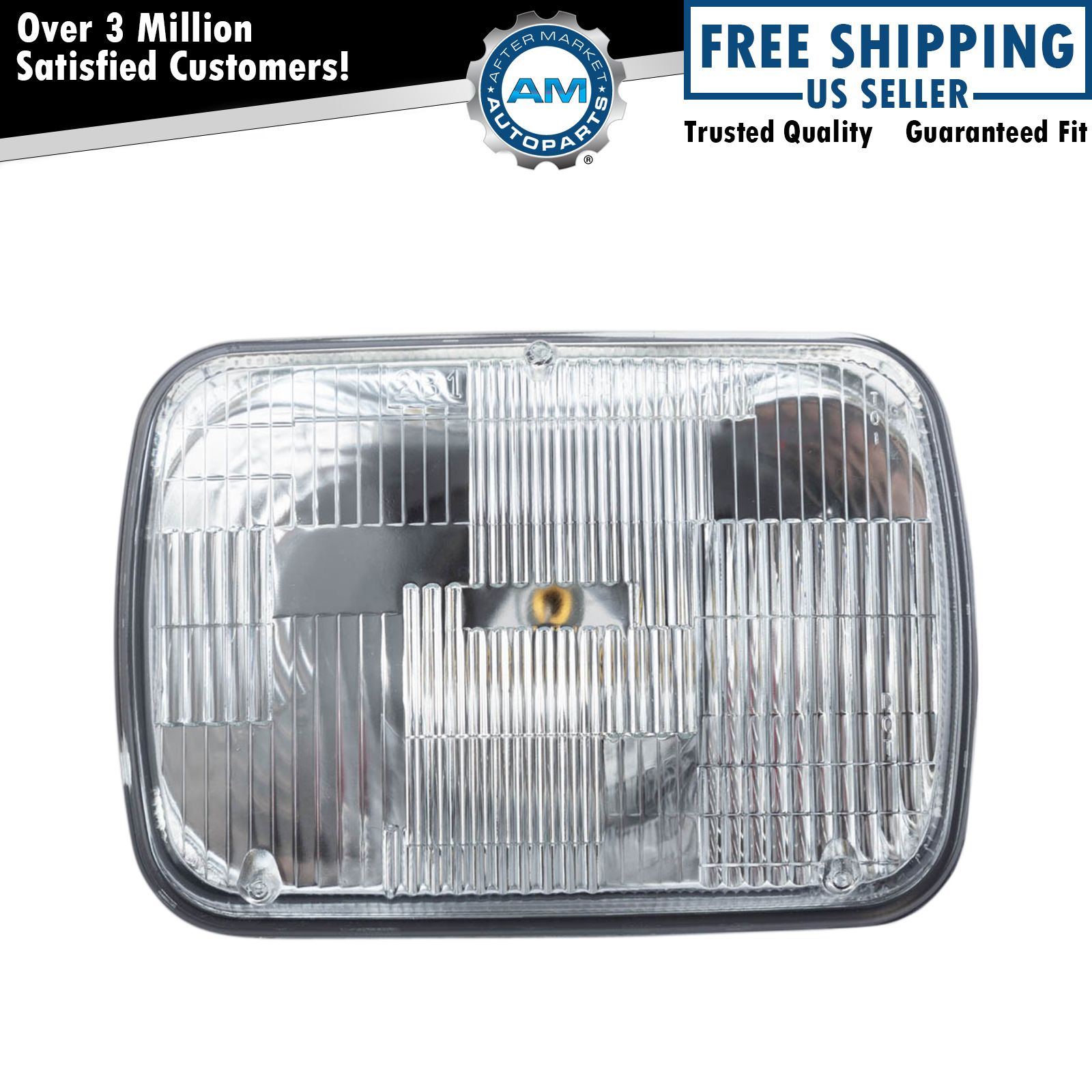 Sealed Beam Rectangle Headlight Headlamp for Chevy GMC Ford Toyota New