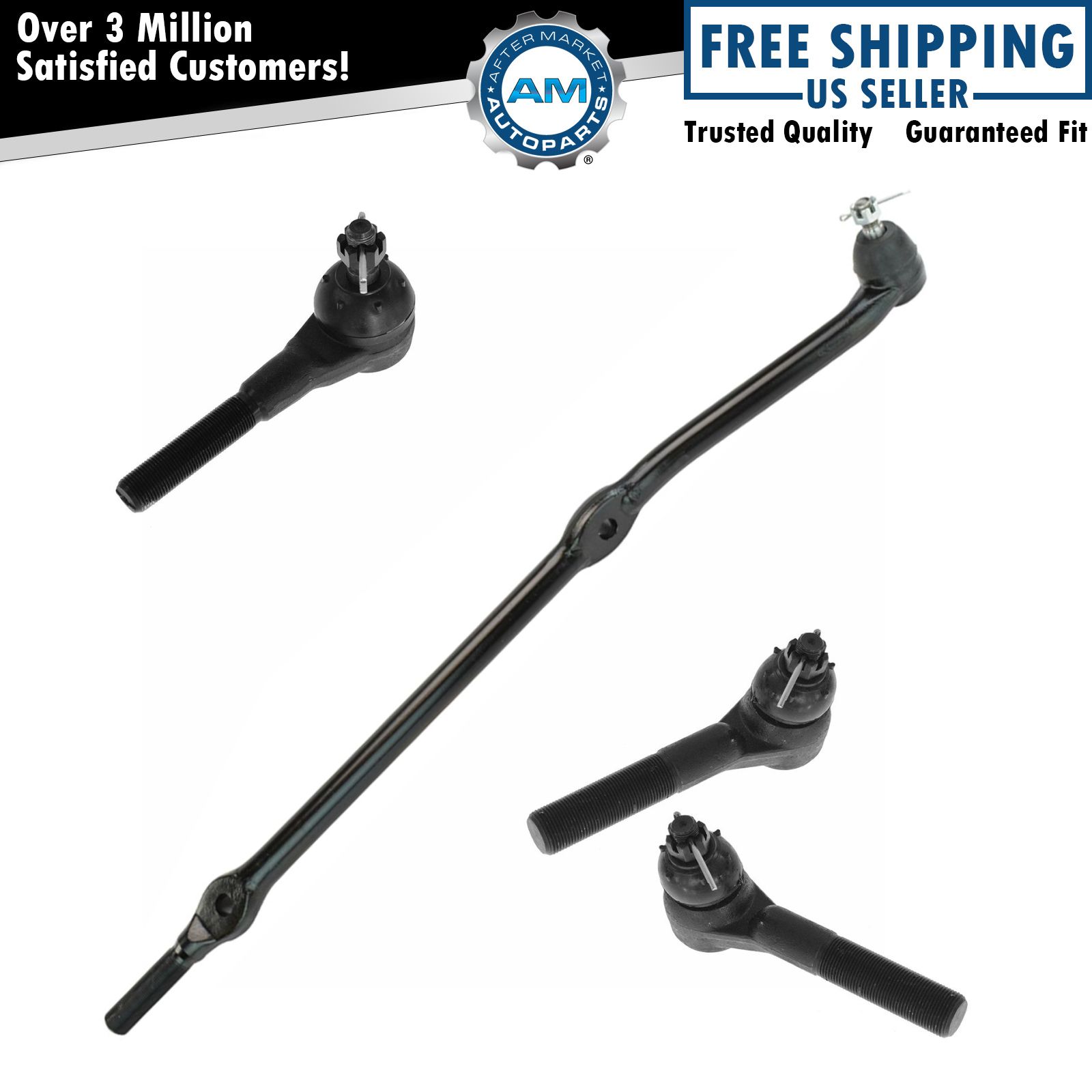 Inner & Outer Tie Rod End Drag Link LH RH Set of 4 for 9706 Jeep