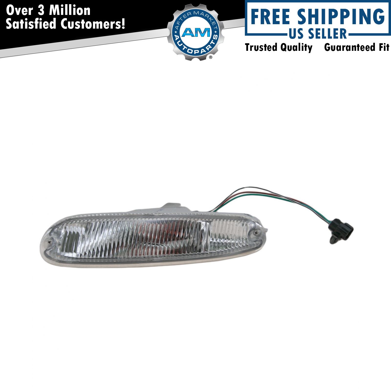 Left Bumper Mounted Parking Light Signal Lamp Side Corner for 90-97 Miata MX-5