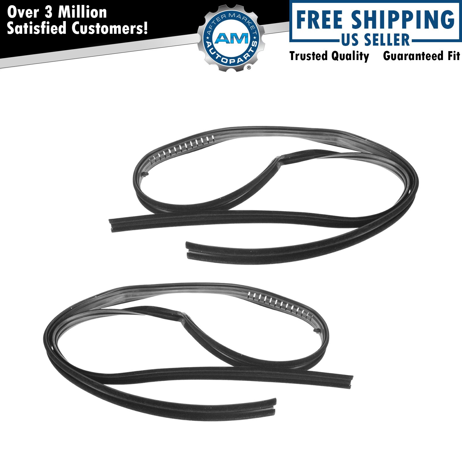 Glass Run Channel Seal Front Pair Set for Blazer Suburban Jimmy Pickup Truck New