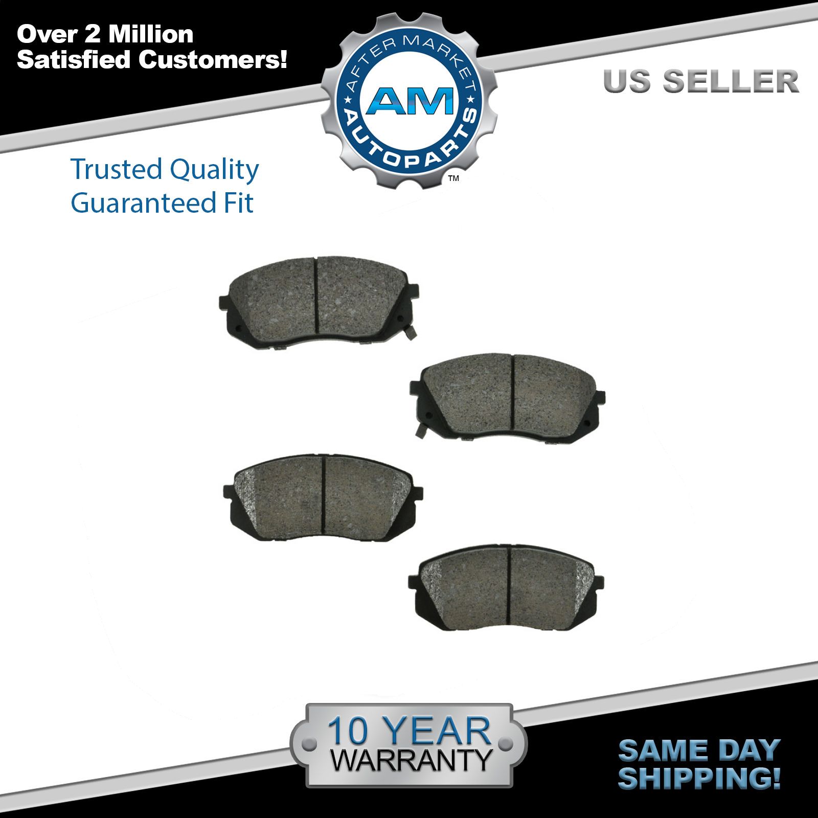 Front Semi Metallic Disc Brake Pads Set Fits Tucson Kia Rondo Sportage