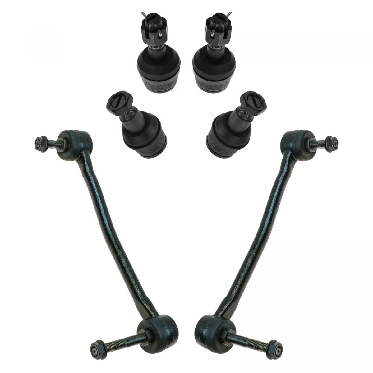 Front Ball Joint Stabilizer Sway Bar Link Suspension Kit 6pc for Super