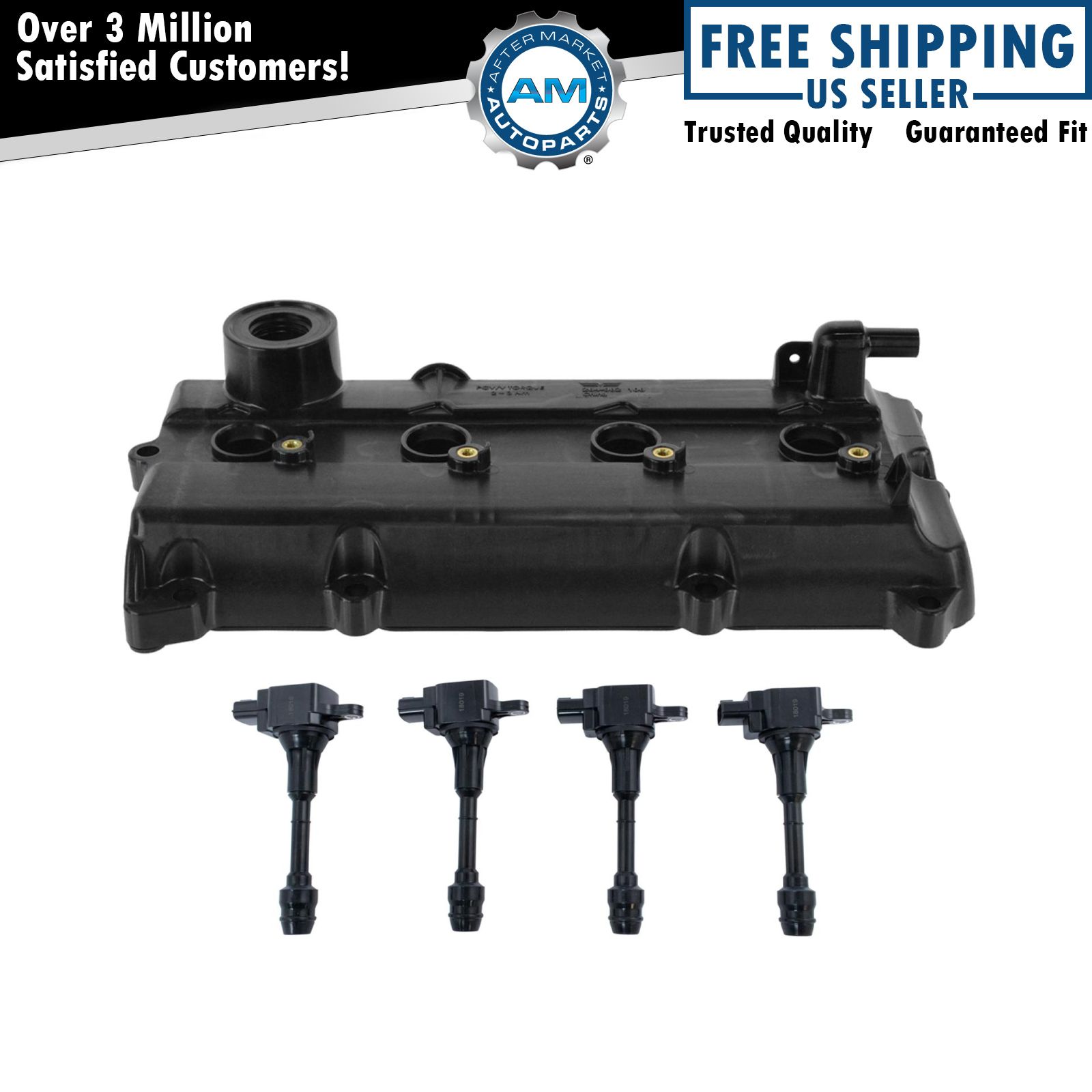 Engine Valve Cover Gaskets & Ignition Coil Kit Set for Nissan Altima