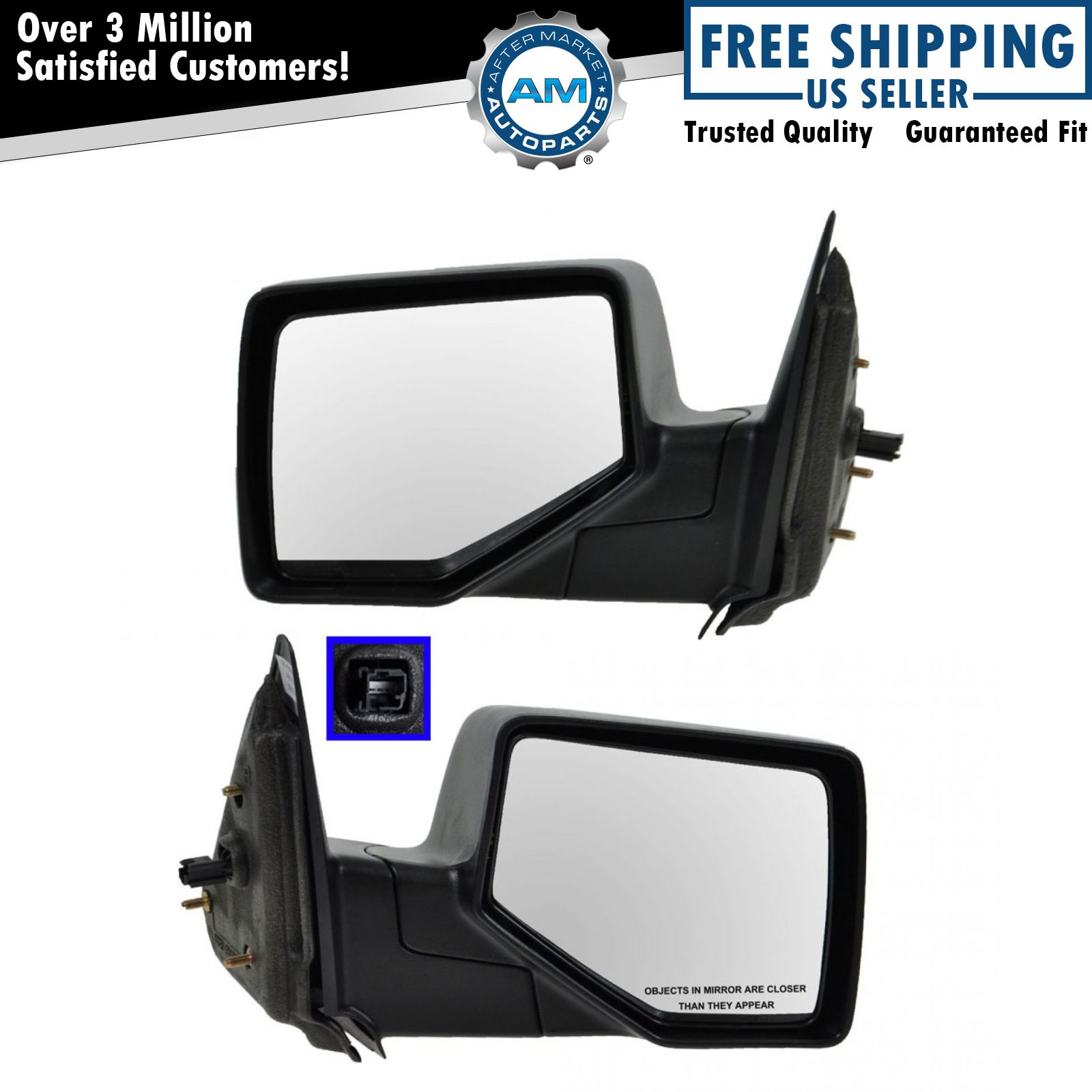 Side View Mirror Power Pair Kit Set of 2 for 06-11 Ford Ranger New