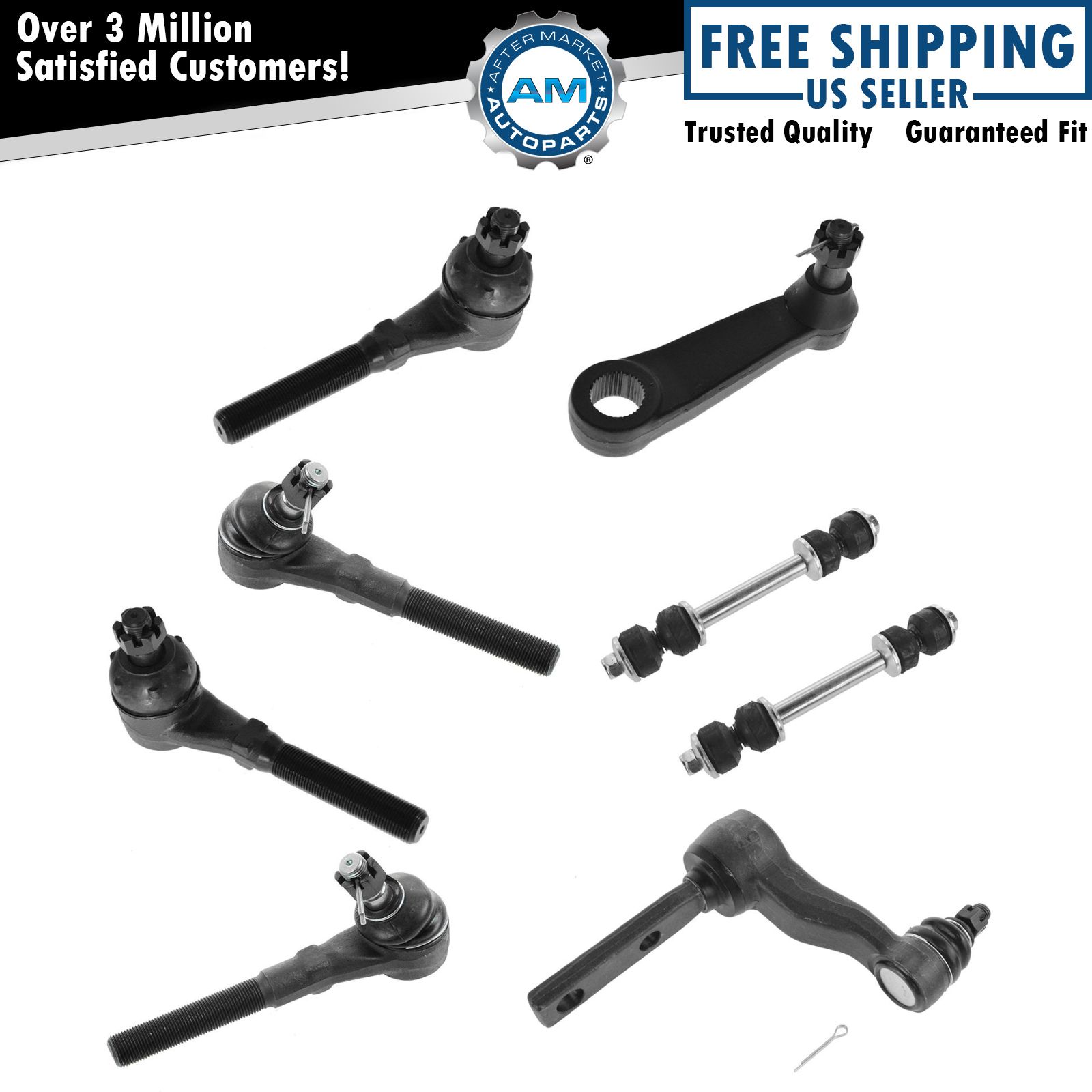 Steering & Suspension Kit LH RH Front Set of 8 for Ford Lincoln 4WD New