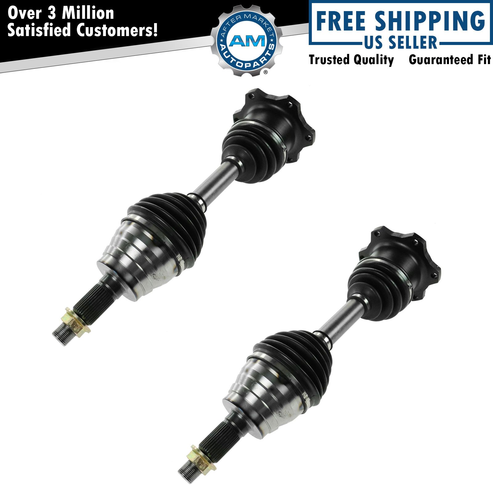 New Front CV Axle Shaft Pair Left & Right Set For Chevy GMC Pickup K3500 K2500