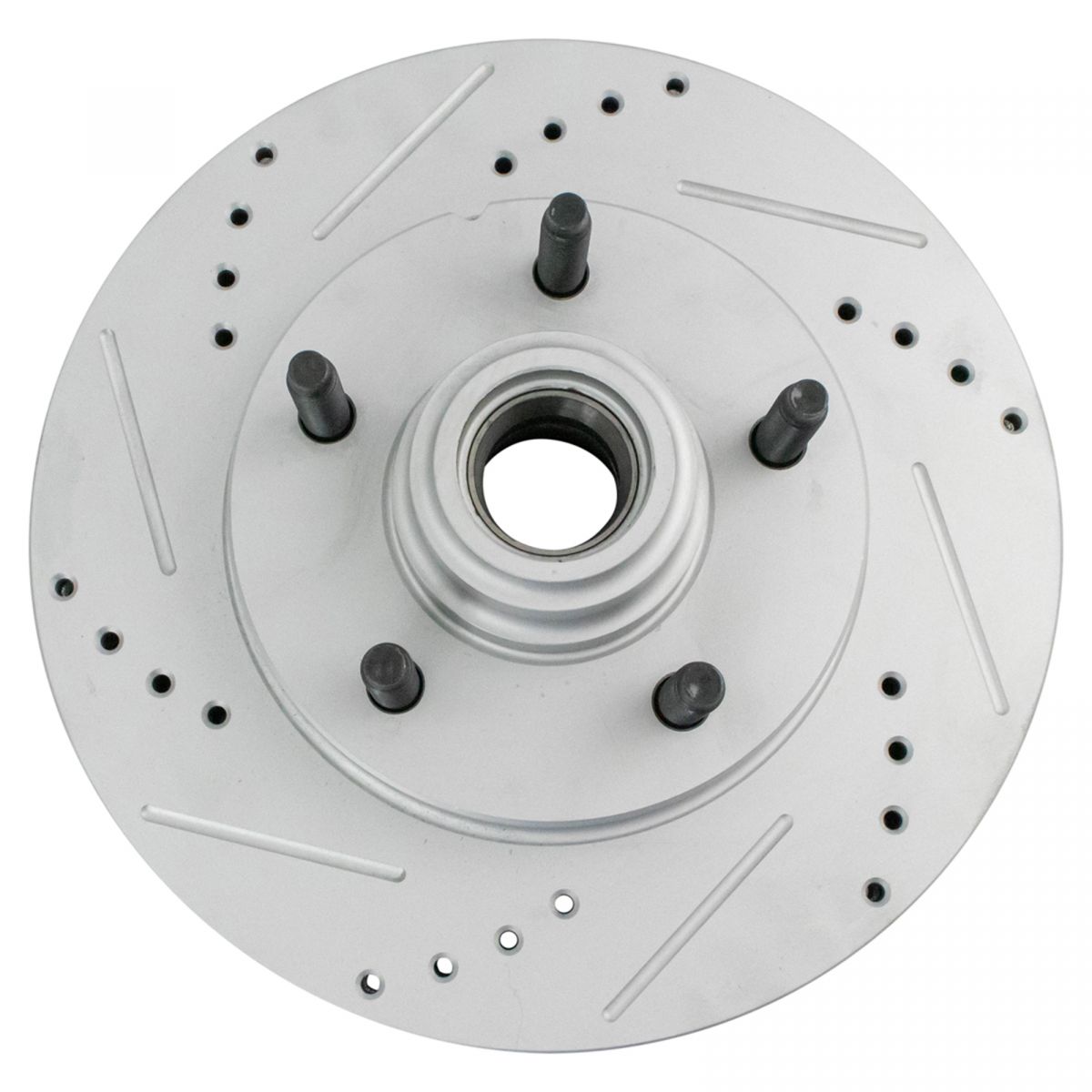 Performance Brake Rotor Drilled & Slotted Coated Front Pair for Ford | eBay