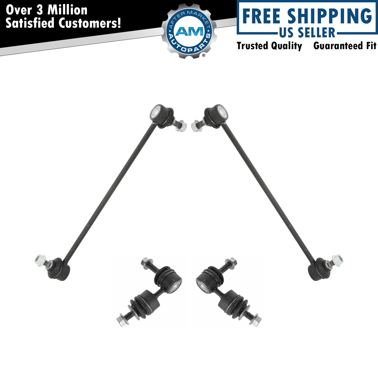 New Suspension Kit Front Left Right Sway Bar End Link 2 Piece For 2007-09 Honda