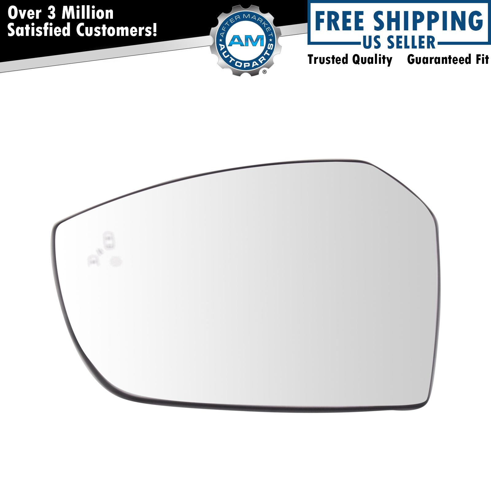 Left Mirror Glass Fits 2017-2019 Ford Escape