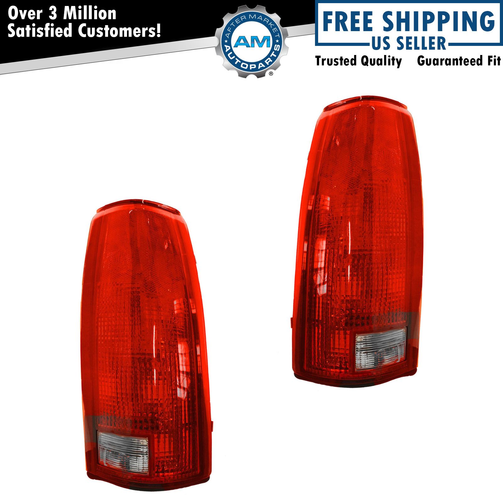Tail Lights Taillamps Left & Right Pair Set For Chevrolet GMC C/K1500 Suburban