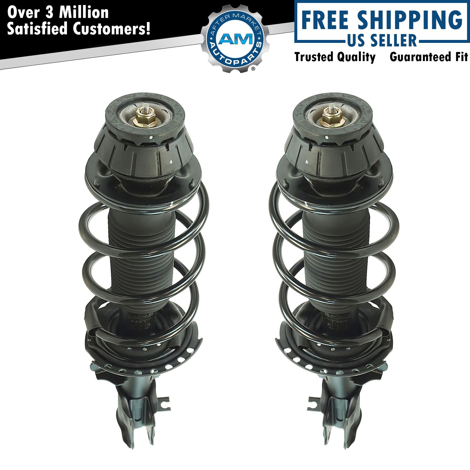 Loaded Quick Complete Strut Spring Mount Assembly LH RH Pair 2pc Front New