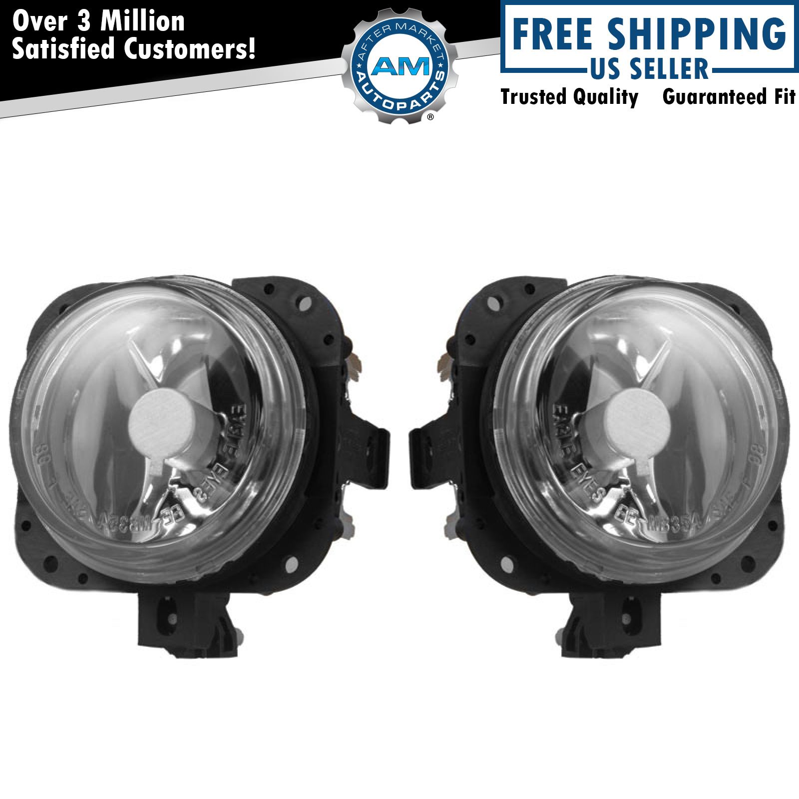 Fog Driving Lights Lamps Left Right Pair Set for Mercury Ford