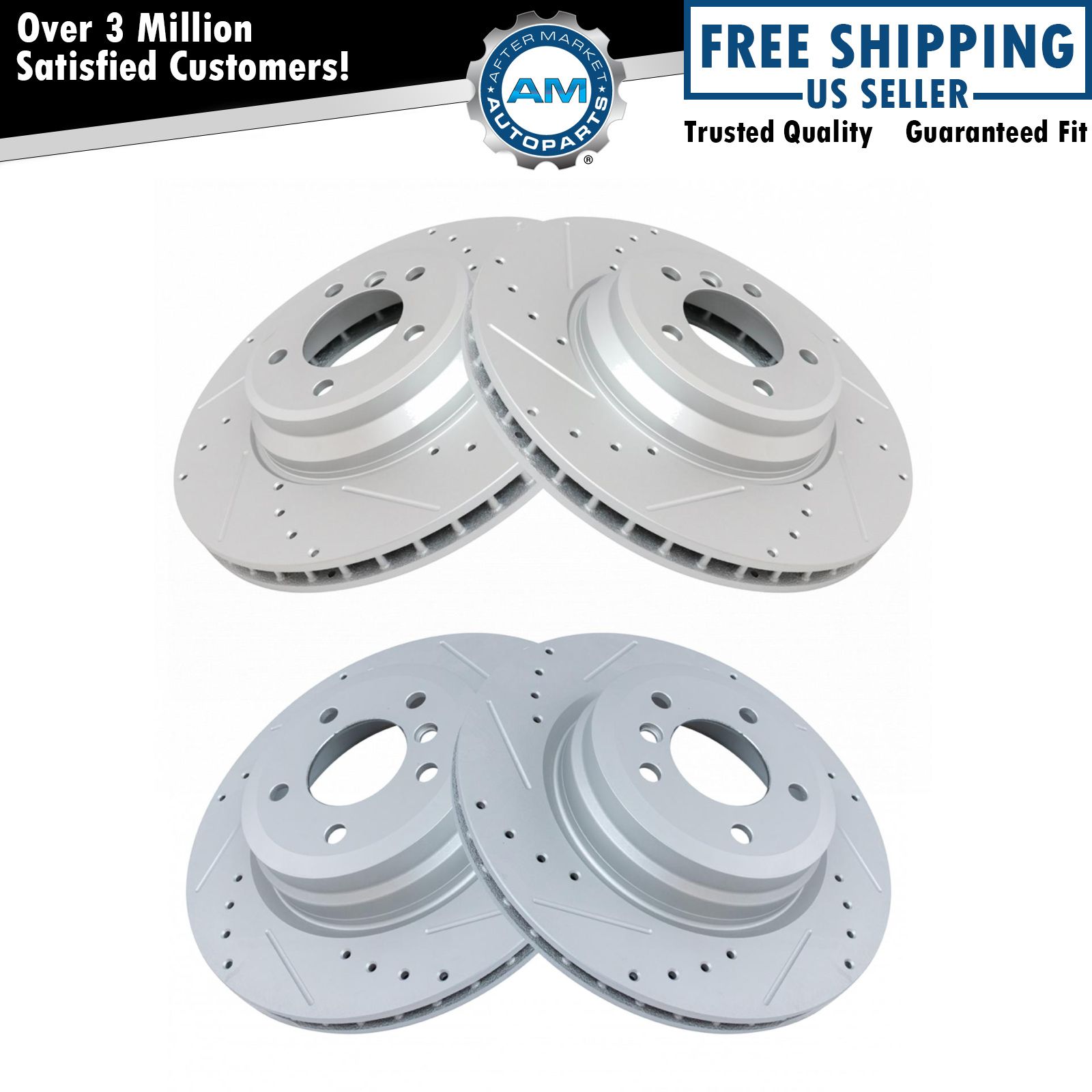 <b>4 Piece Performance Brake Rotor Set</b>